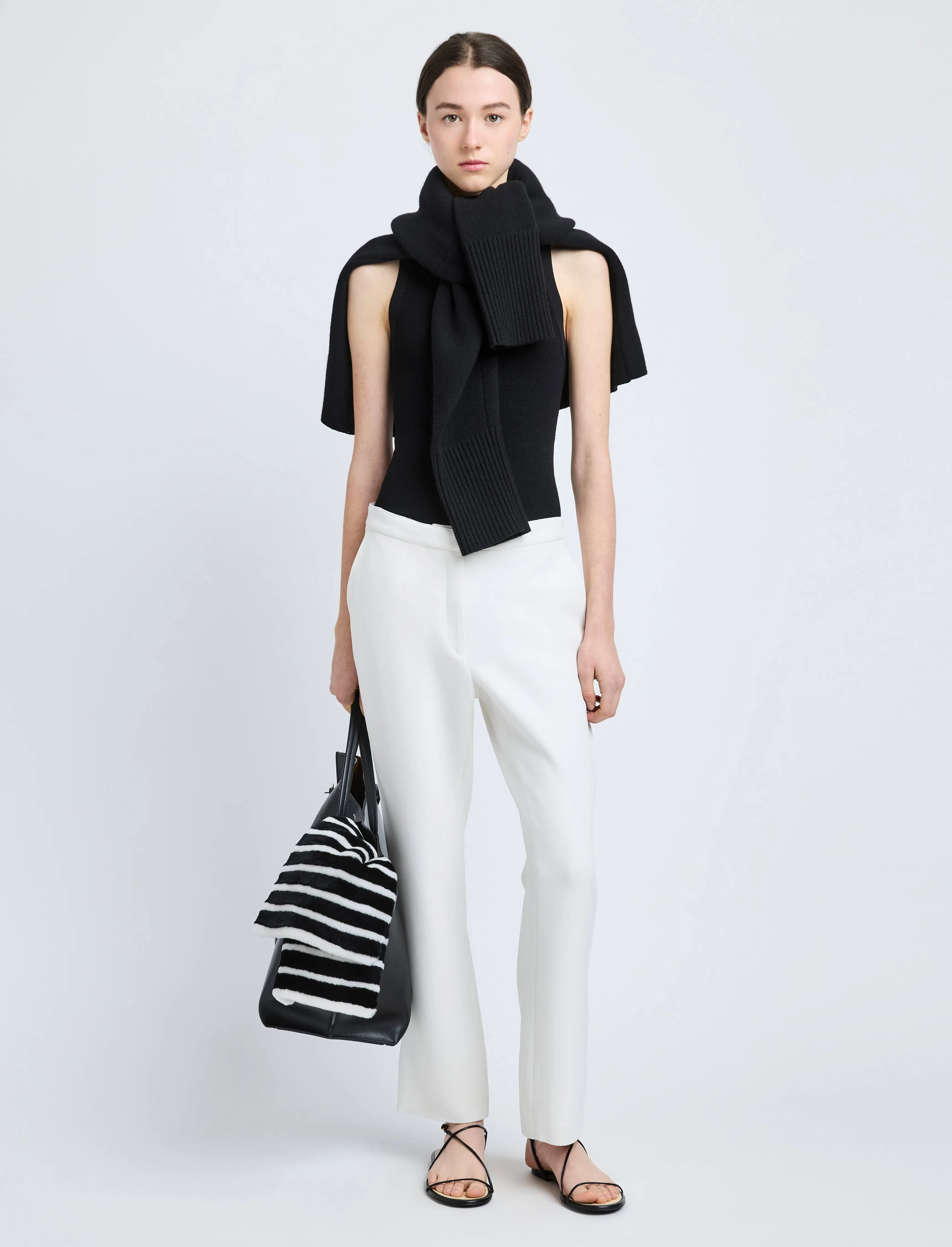 Alexia Pant in Bi-Stretch Suiting sold by Proenza Schouler product image thumbnail 2