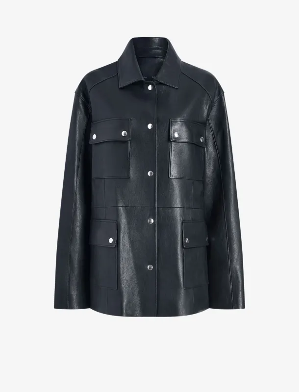 Brice Jacket in Grainy Leather made by Proenza Schouler