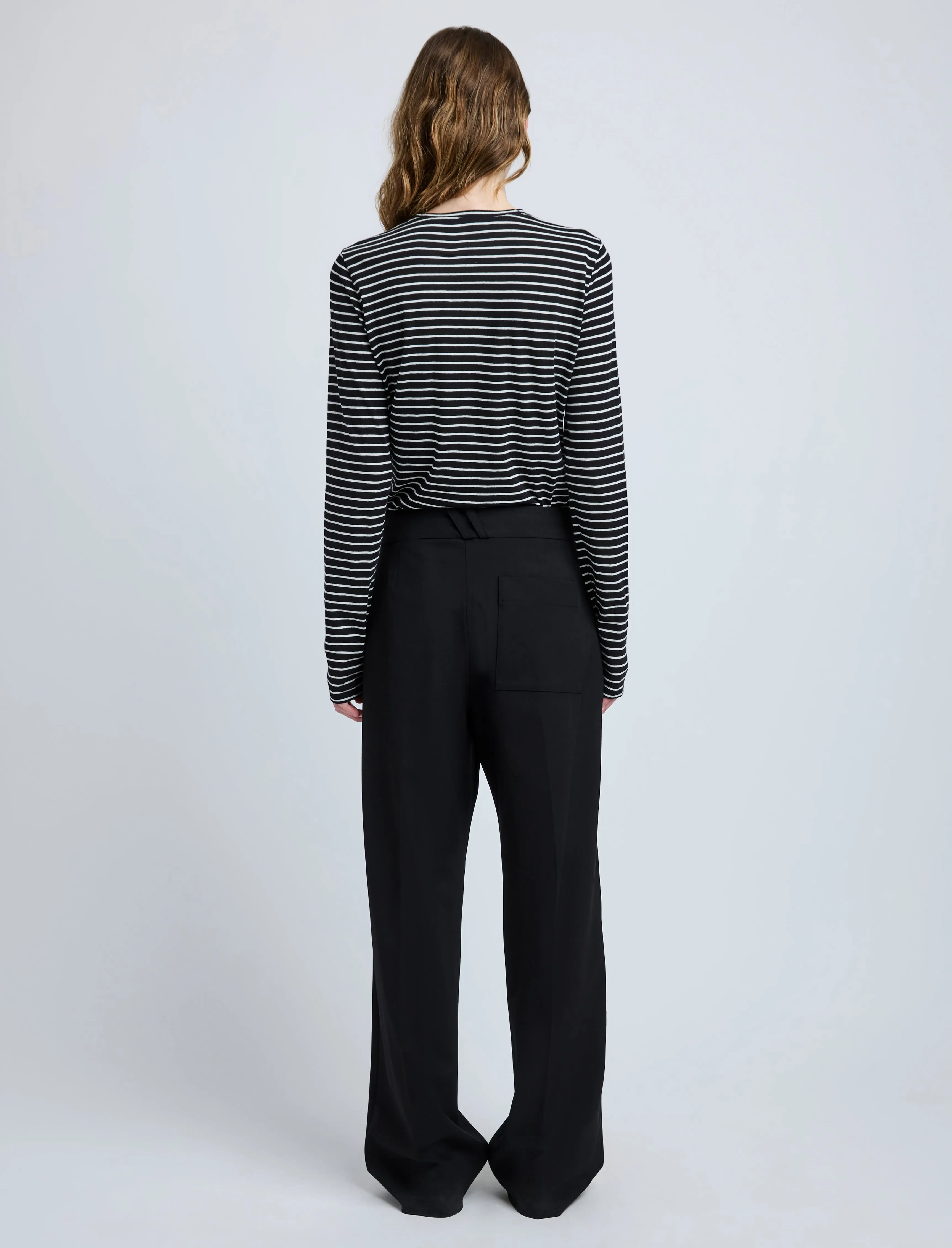 Mia T-Shirt in Cotton Stripe Jersey sold by Proenza Schouler product image thumbnail 5