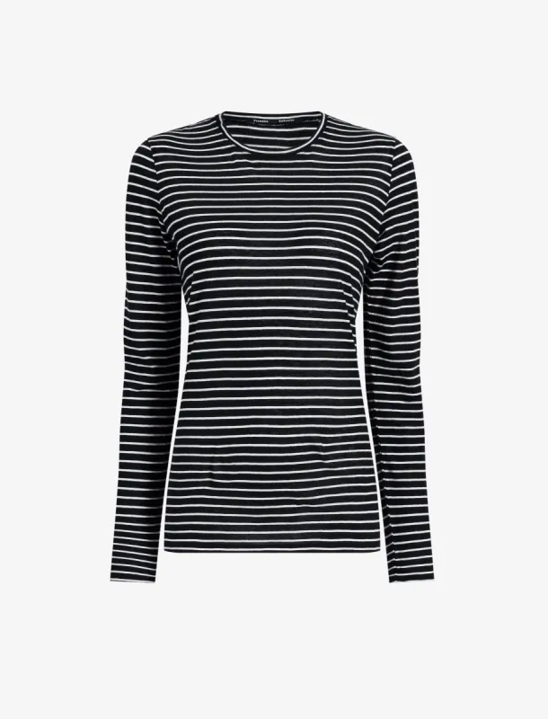 Mia T-Shirt in Cotton Stripe Jersey sold by Proenza Schouler