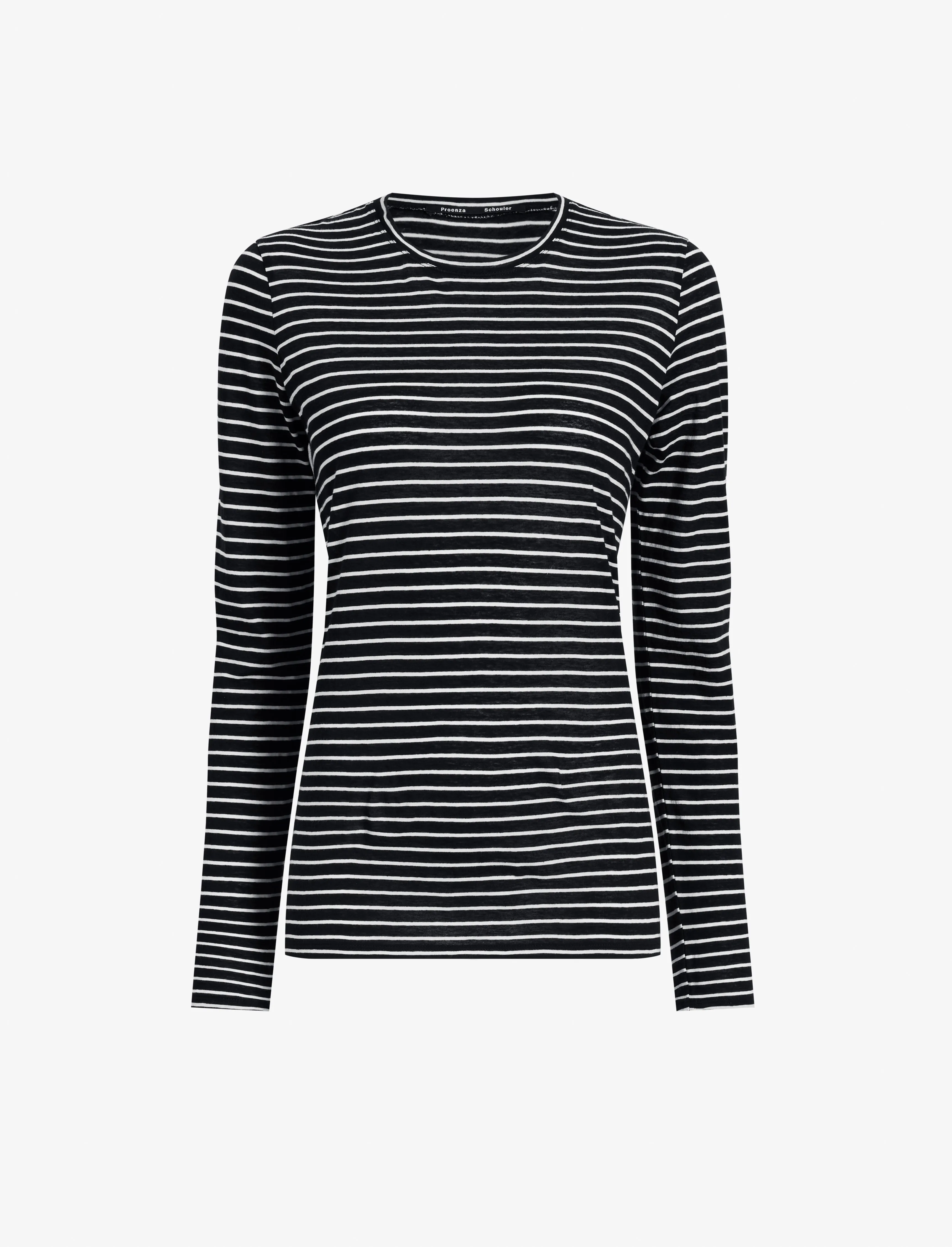 Mia T-Shirt in Cotton Stripe Jersey sold by Proenza Schouler