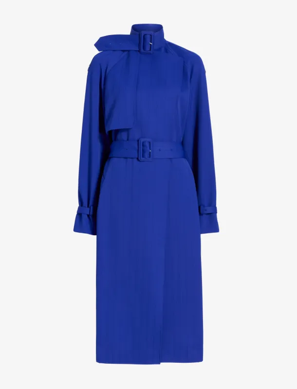 Sabina Coat in Technical Nylon Jacquard made by Proenza Schouler