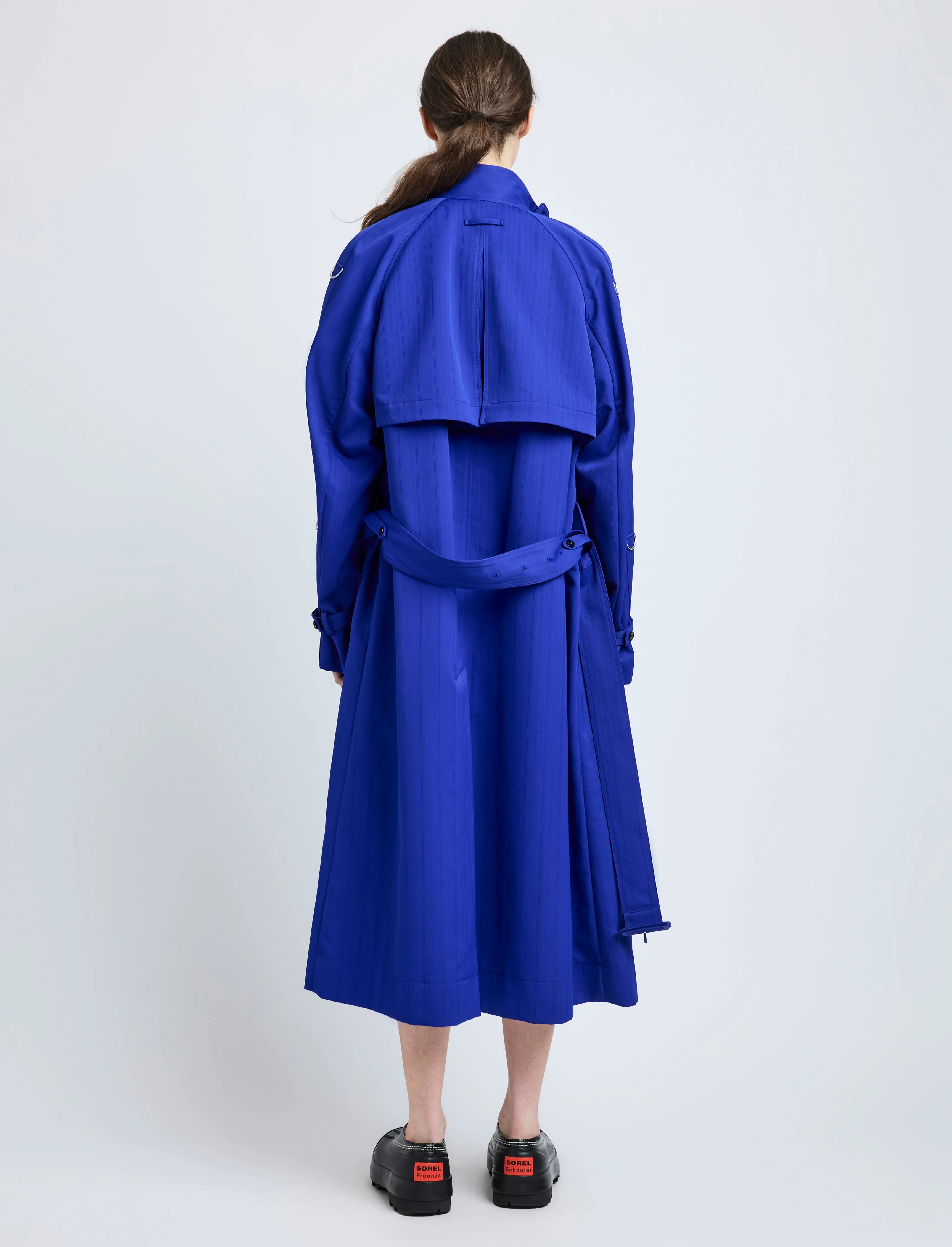 Sabina Coat in Technical Nylon Jacquard sold by Proenza Schouler product image thumbnail 4