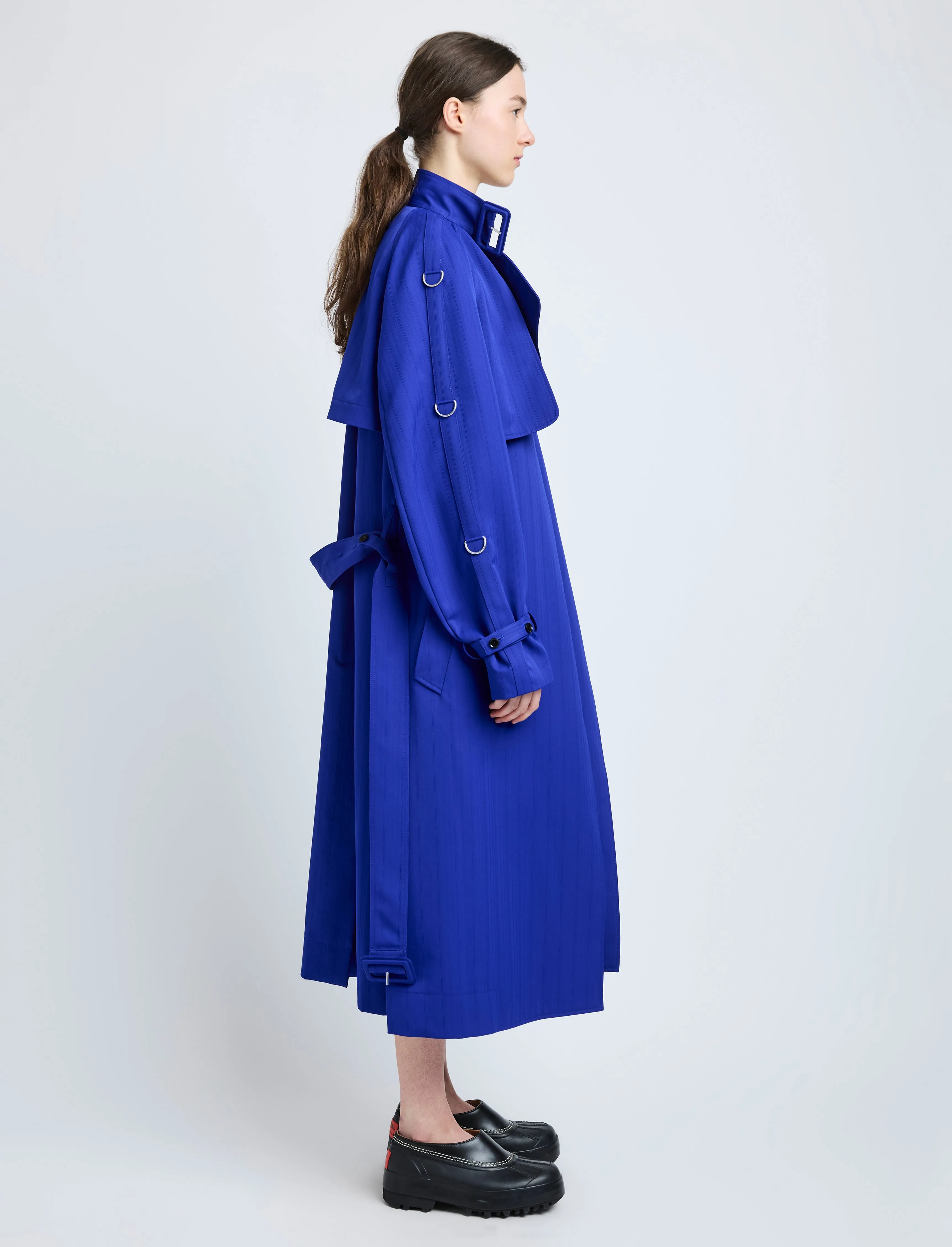 Sabina Coat in Technical Nylon Jacquard sold by Proenza Schouler product image thumbnail 3
