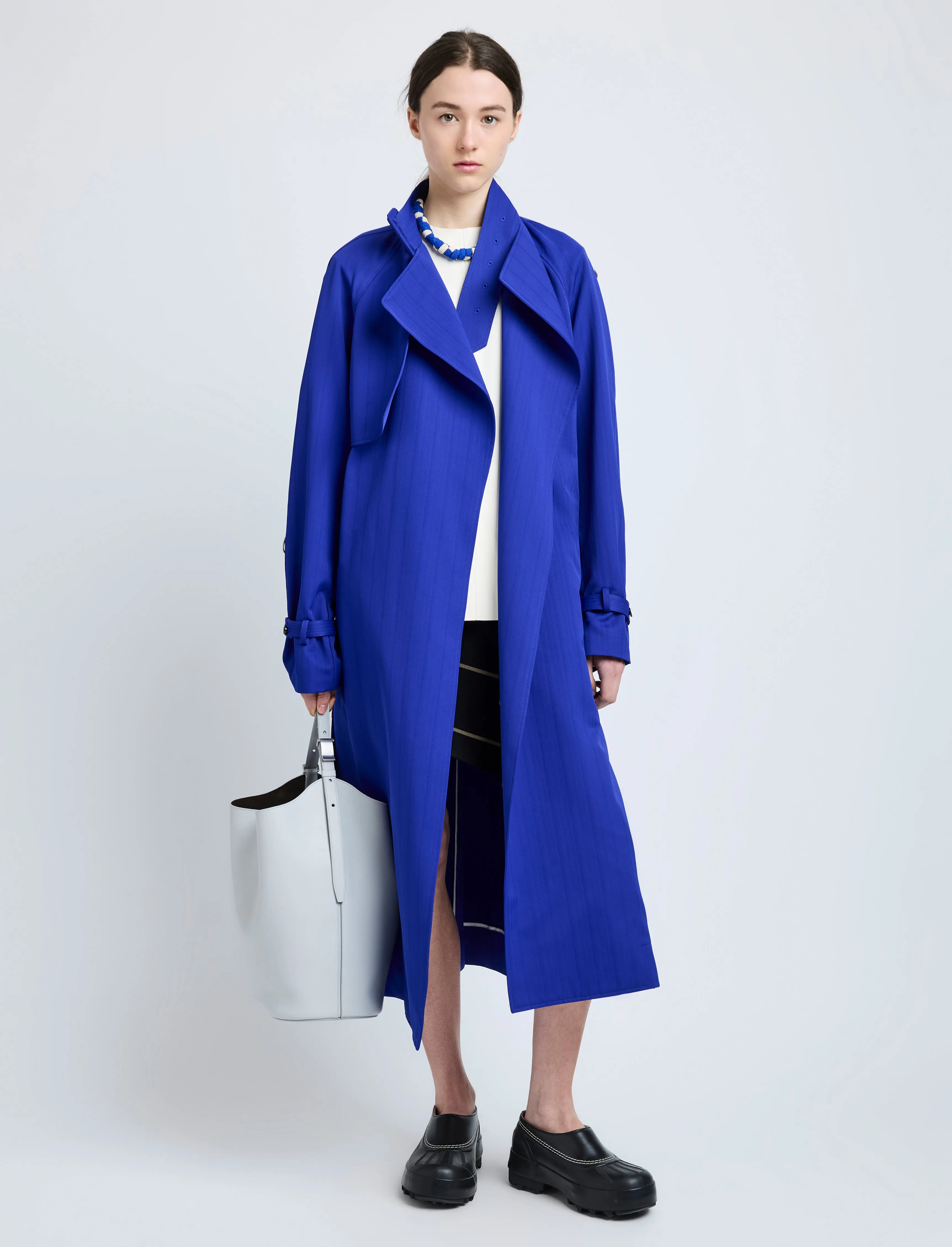 Sabina Coat in Technical Nylon Jacquard sold by Proenza Schouler product image thumbnail 2