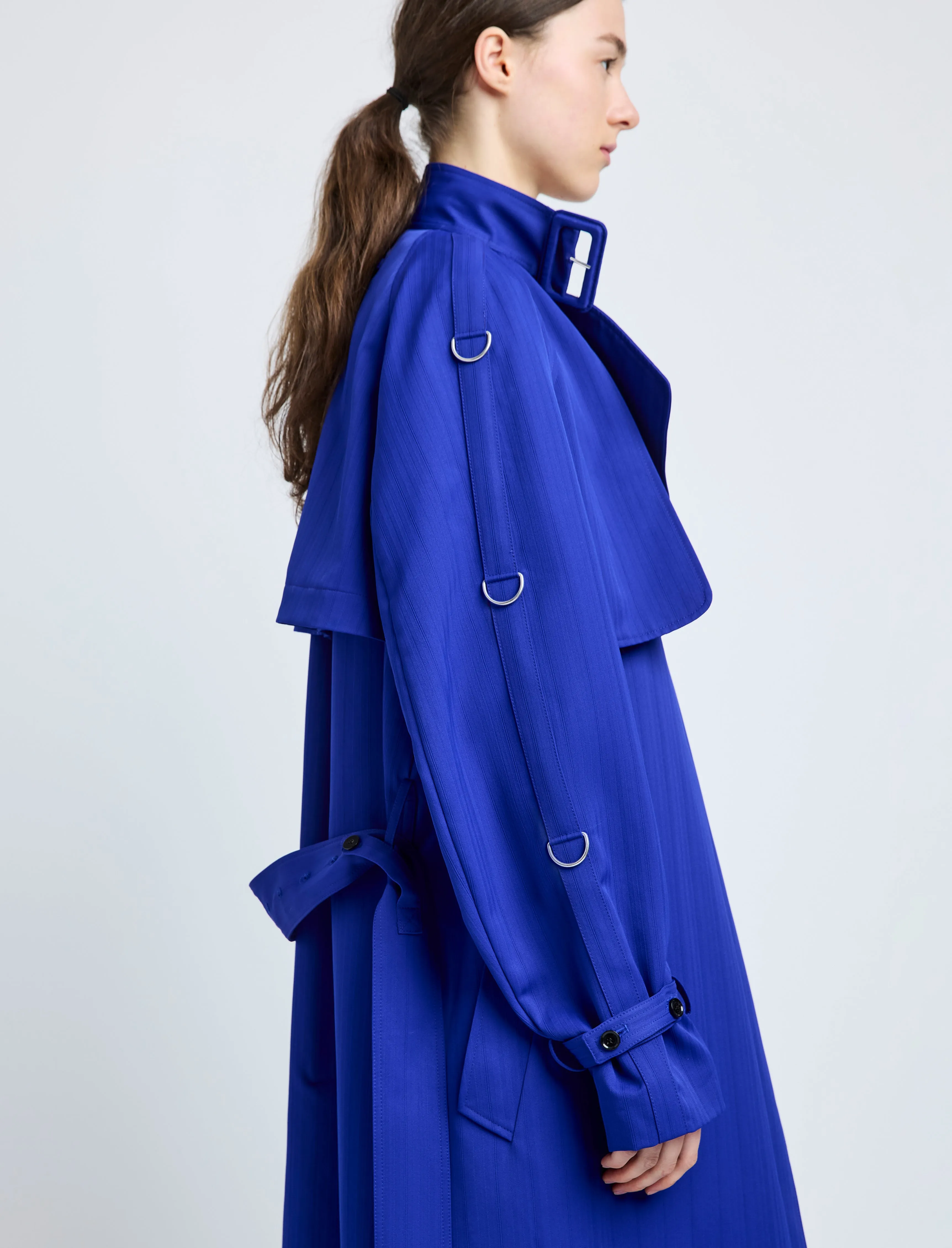 Sabina Coat in Technical Nylon Jacquard sold by Proenza Schouler product image thumbnail 5