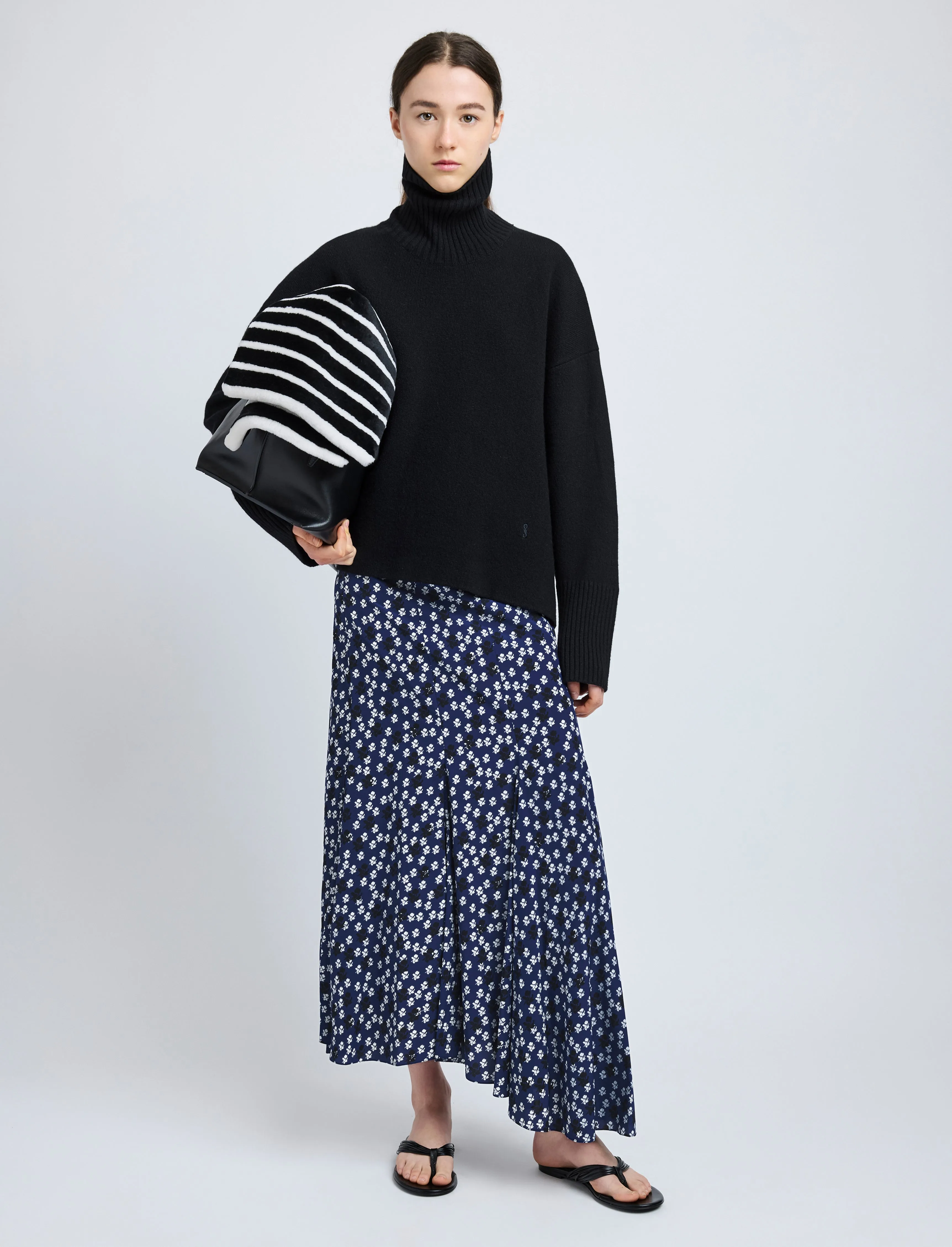 Joelle Skirt in Printed Silk Viscose sold by Proenza Schouler product image thumbnail 2