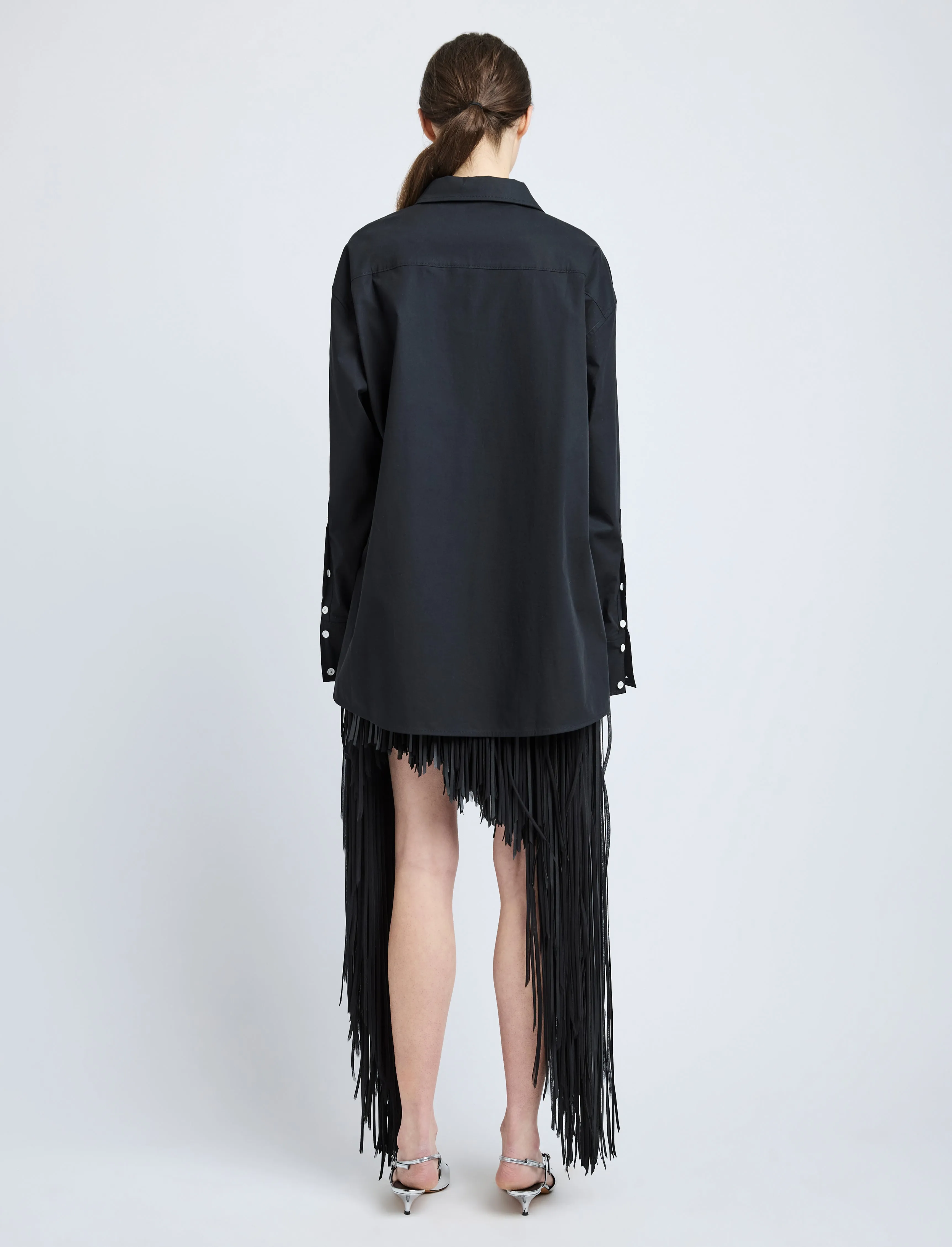 Addy Shirt in Compact Cotton Poplin sold by Proenza Schouler product image thumbnail 5