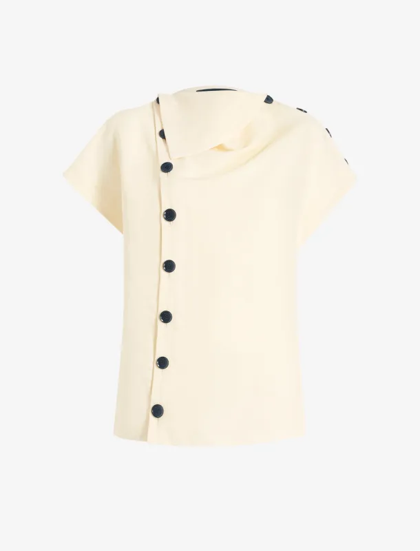 Zion Top in Linen Viscose sold by Proenza Schouler