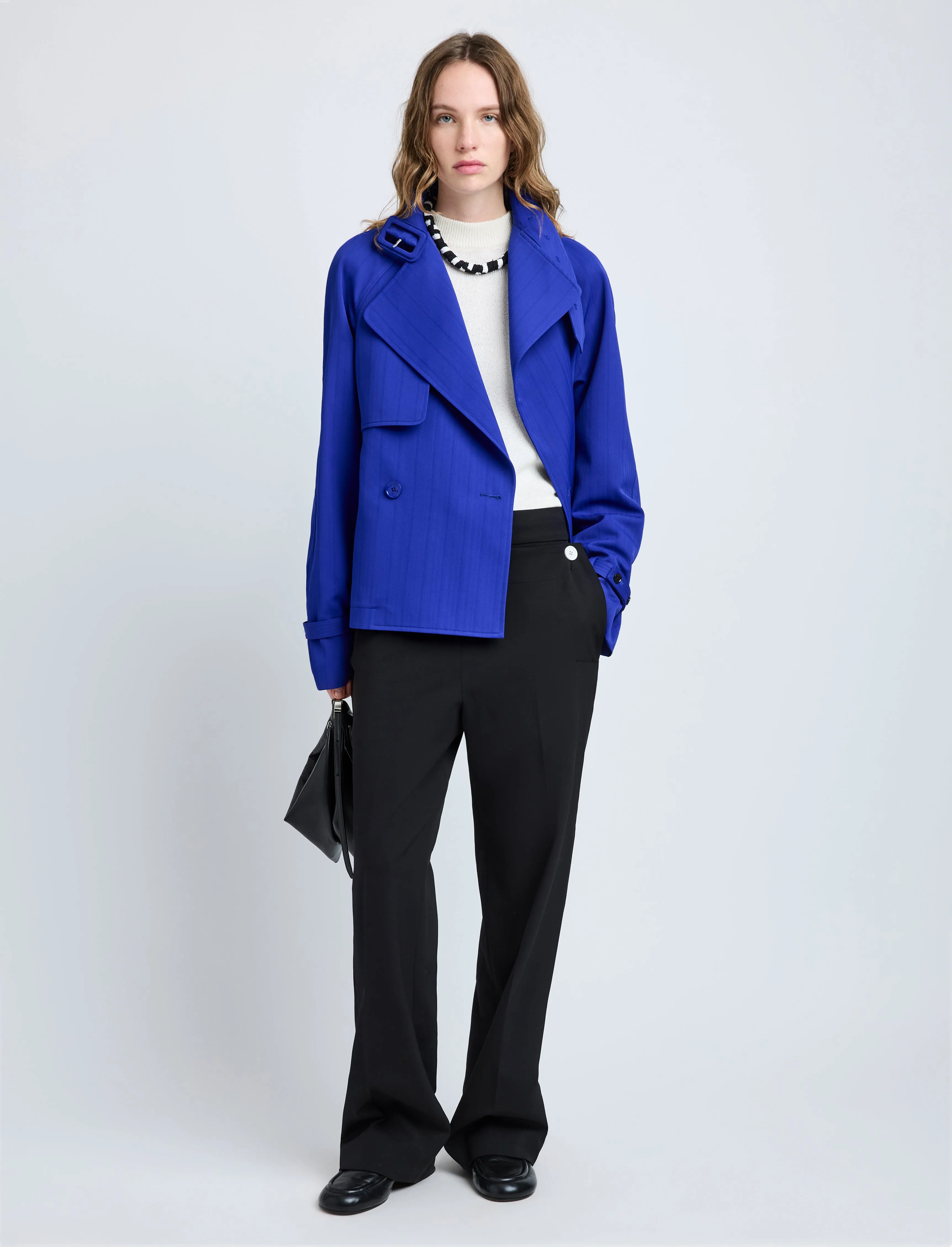 Larissa Jacket in Technical Nylon Jacquard sold by Proenza Schouler product image thumbnail 3