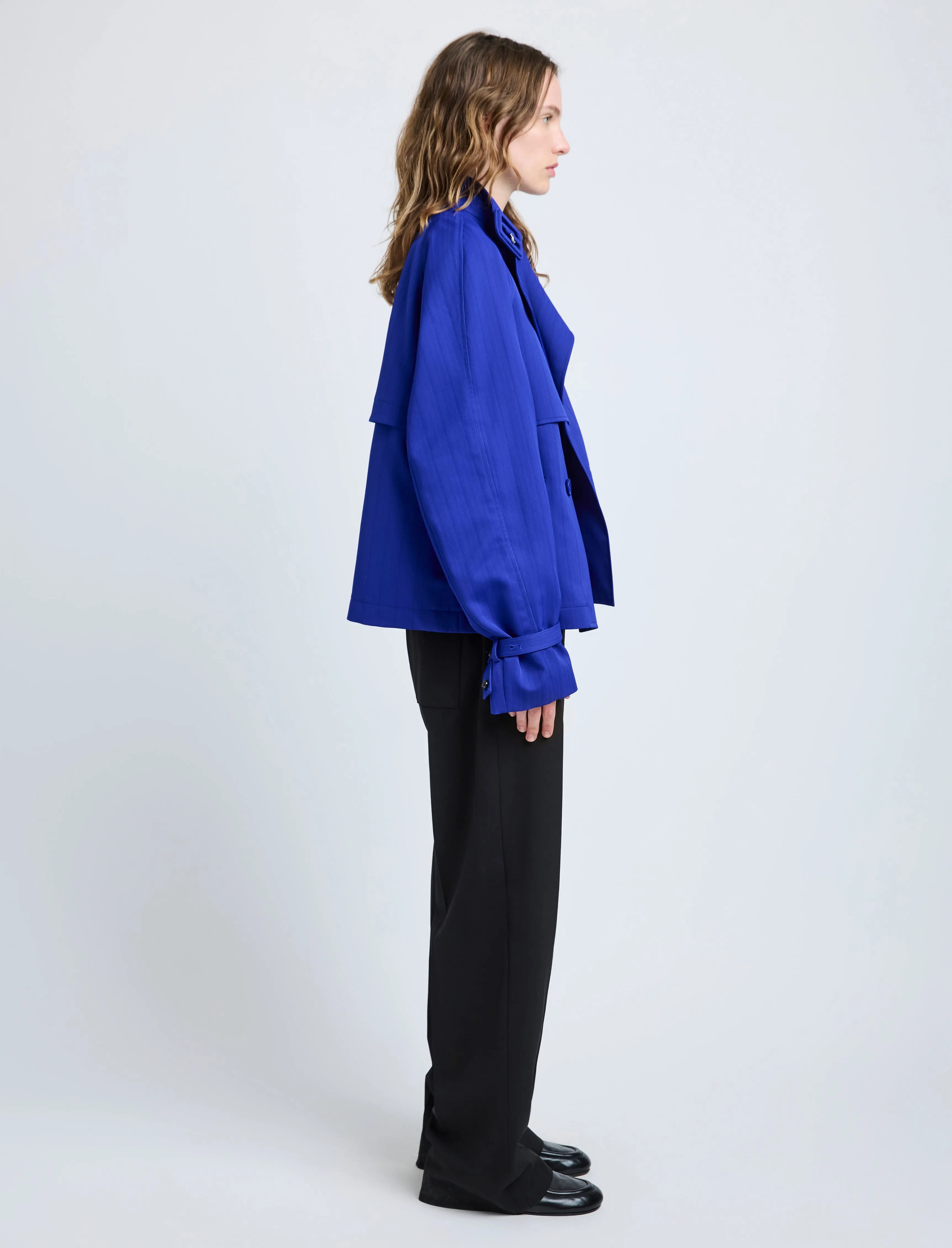 Larissa Jacket in Technical Nylon Jacquard sold by Proenza Schouler product image thumbnail 4