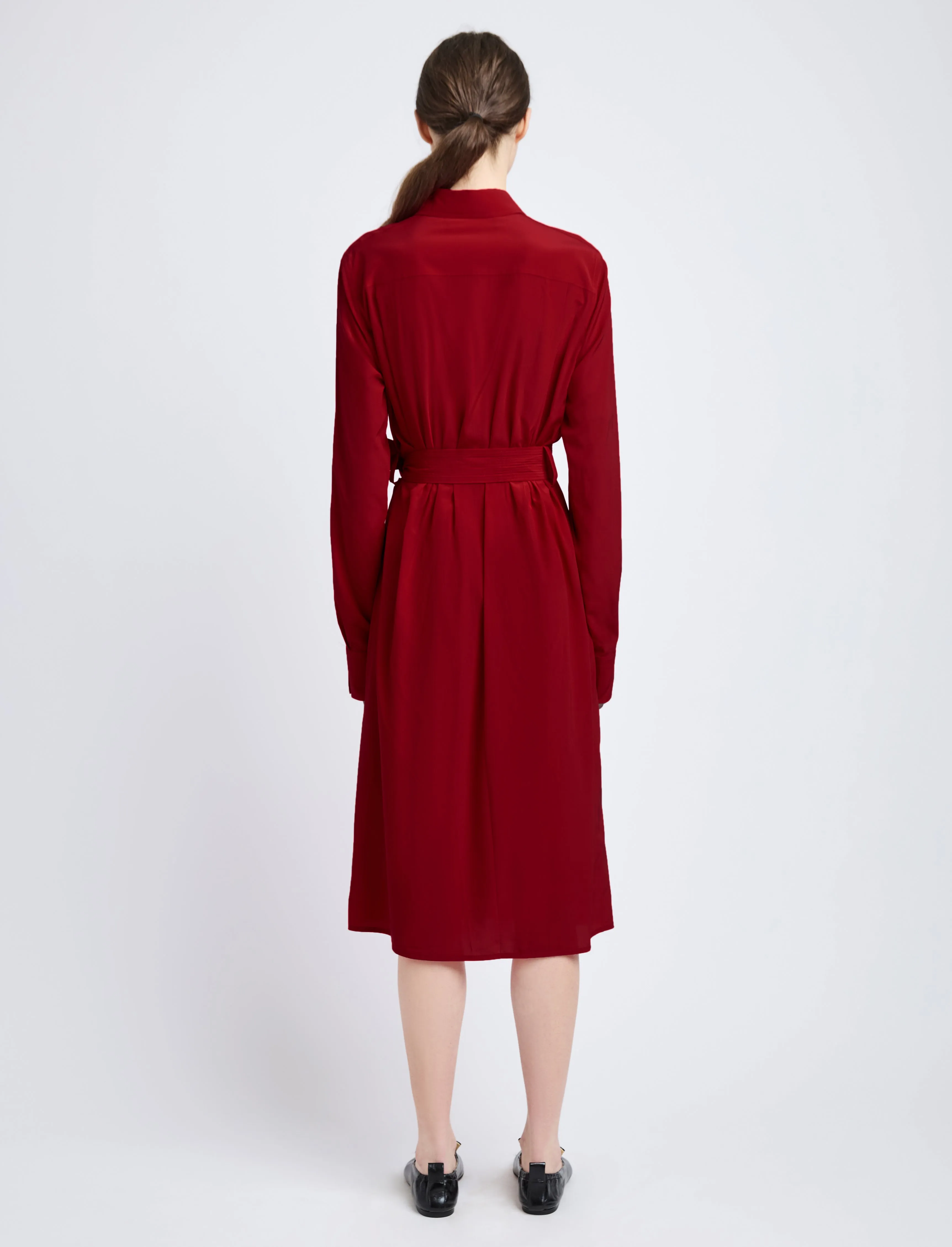 McKenna Dress in Stretch Silk Viscose sold by Proenza Schouler product image thumbnail 4