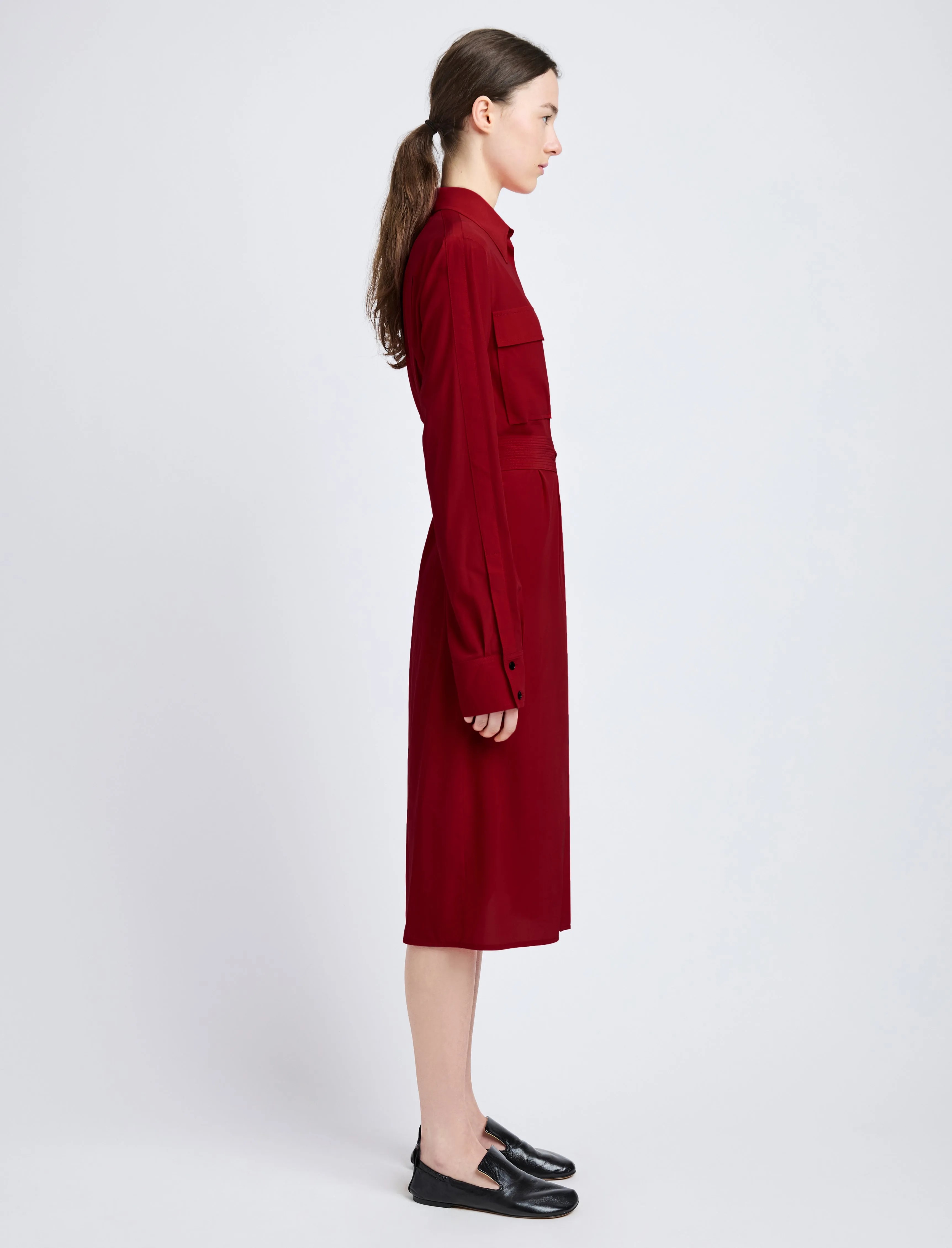 McKenna Dress in Stretch Silk Viscose sold by Proenza Schouler product image thumbnail 3
