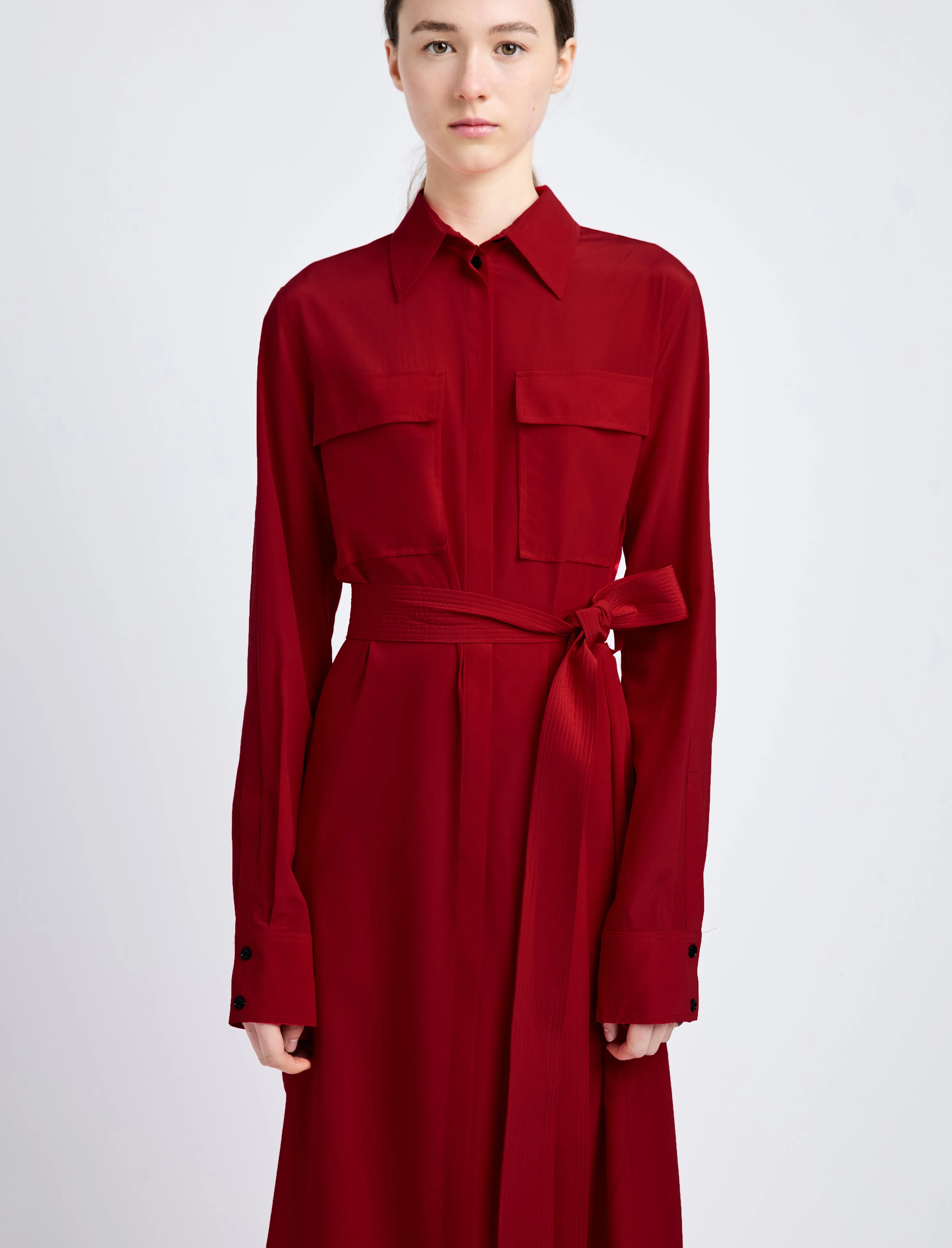McKenna Dress in Stretch Silk Viscose sold by Proenza Schouler product image thumbnail 5