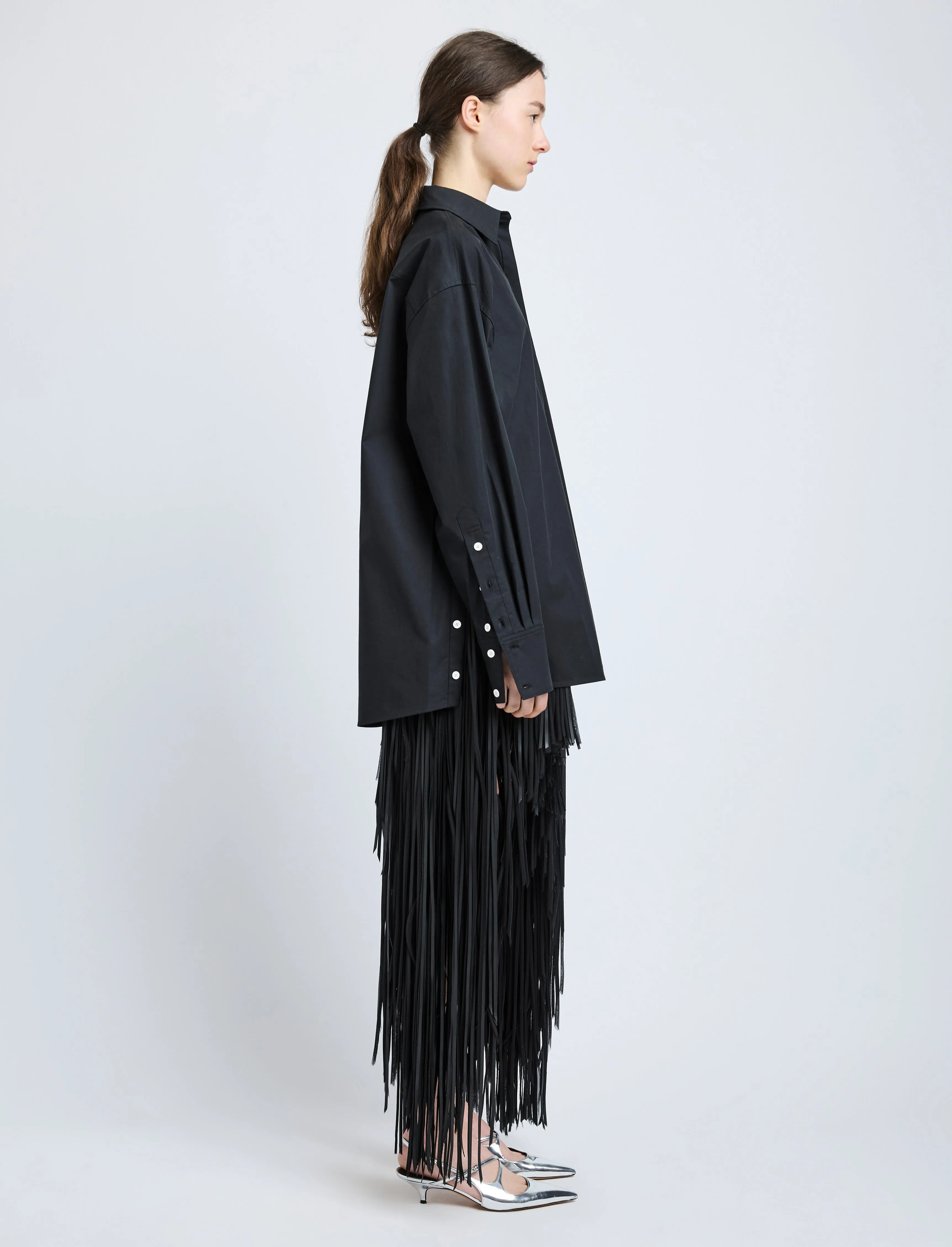 Phia Skirt in Leather Silk Fringe sold by Proenza Schouler product image thumbnail 3
