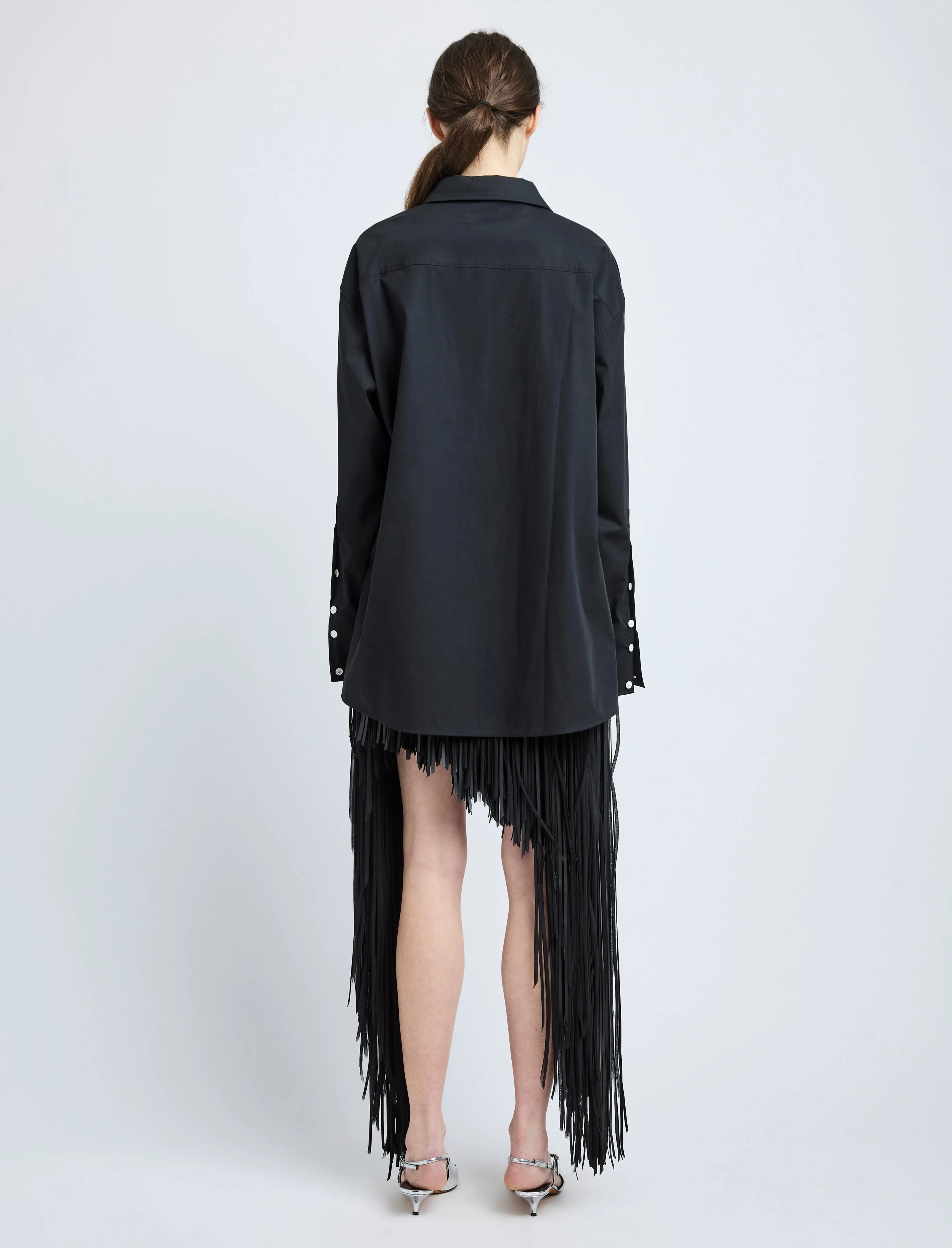 Phia Skirt in Leather Silk Fringe sold by Proenza Schouler product image thumbnail 4