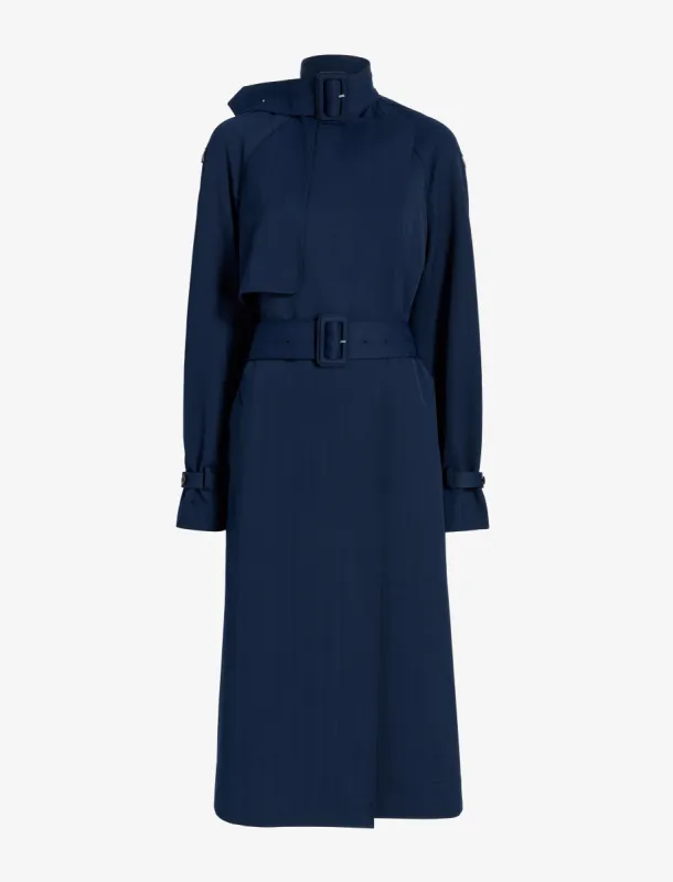 Sabina Coat in Technical Nylon Jacquard made by Proenza Schouler