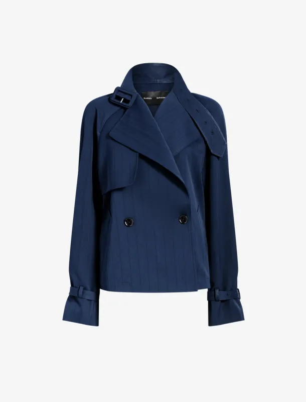 Larissa Jacket in Technical Nylon Jacquard made by Proenza Schouler