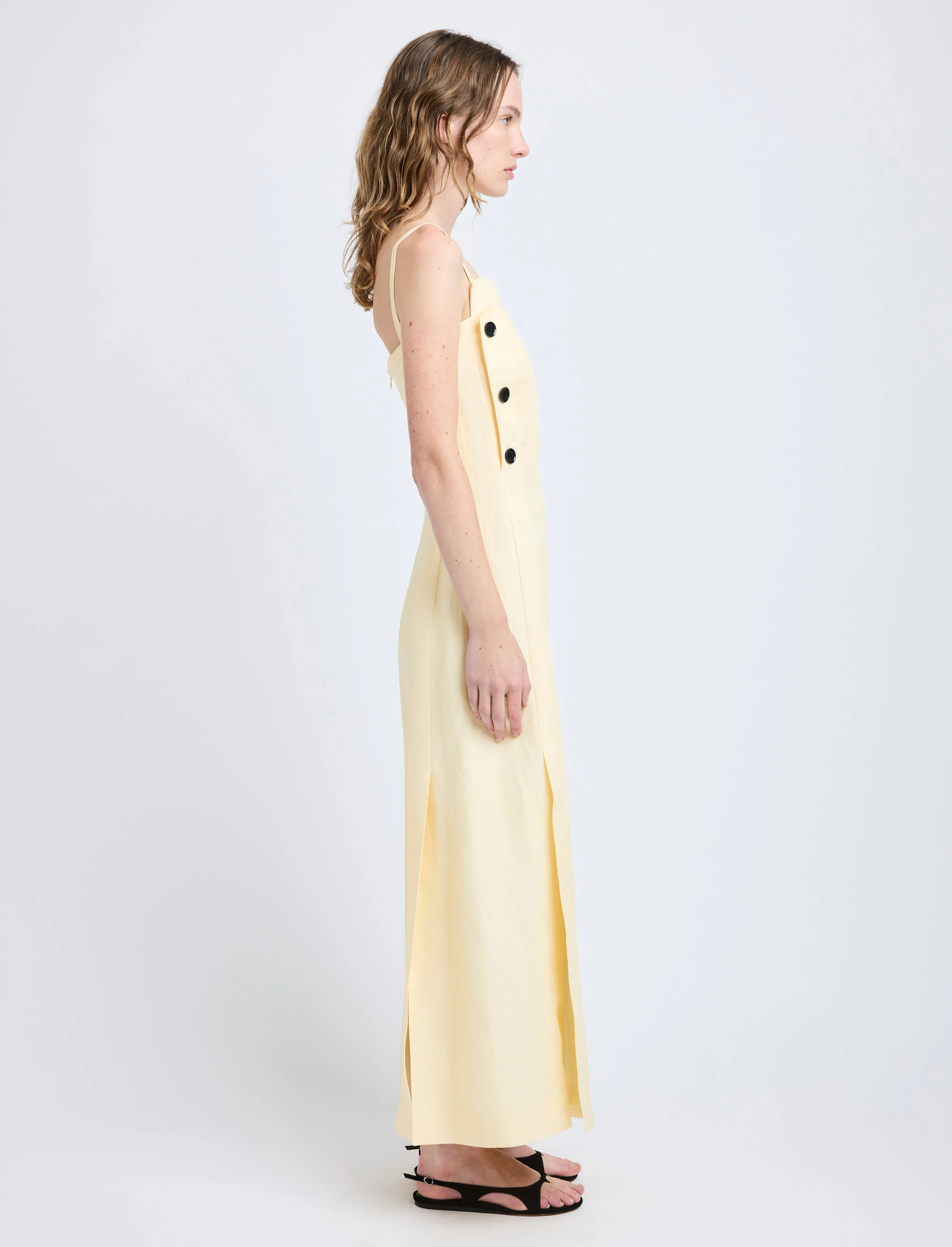 Candice Dress in Linen Viscose sold by Proenza Schouler product image thumbnail 3