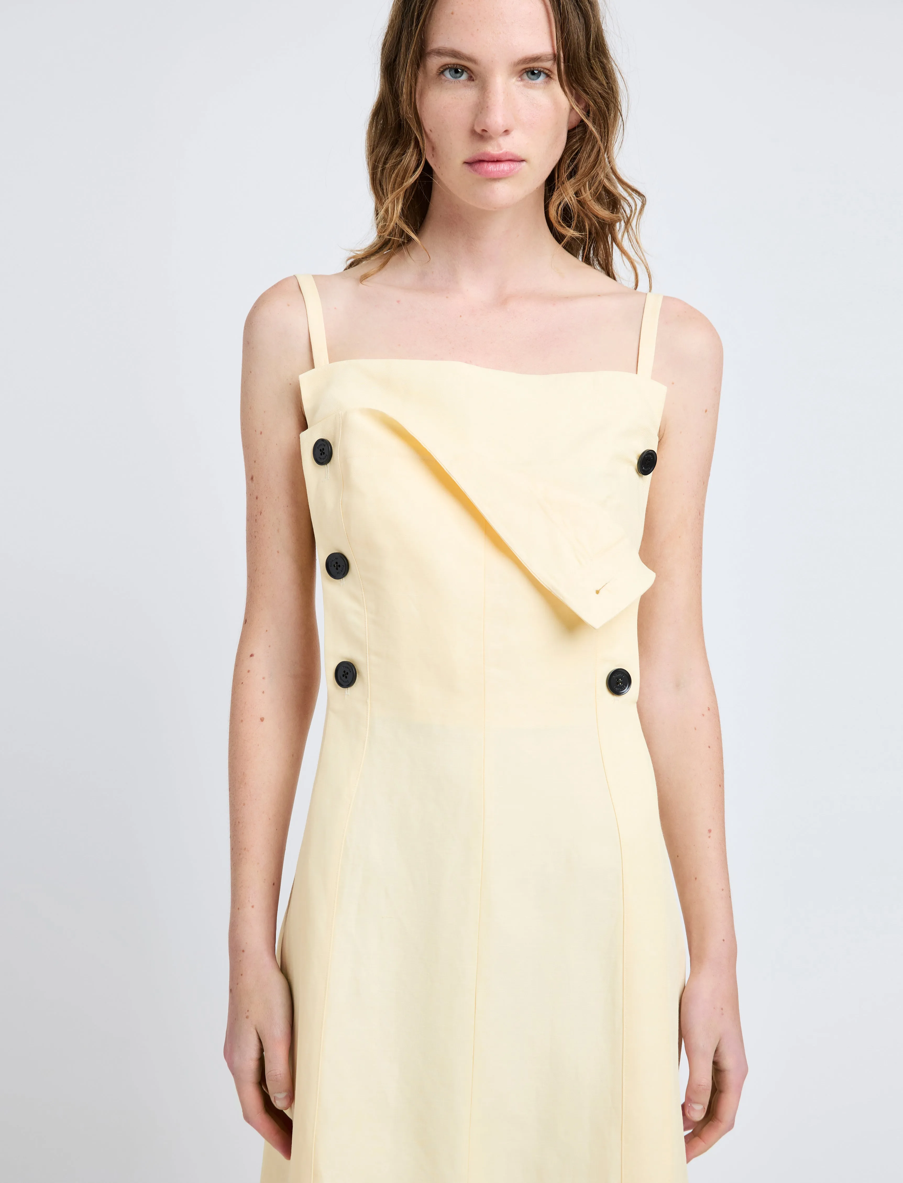 Candice Dress in Linen Viscose sold by Proenza Schouler product image thumbnail 5