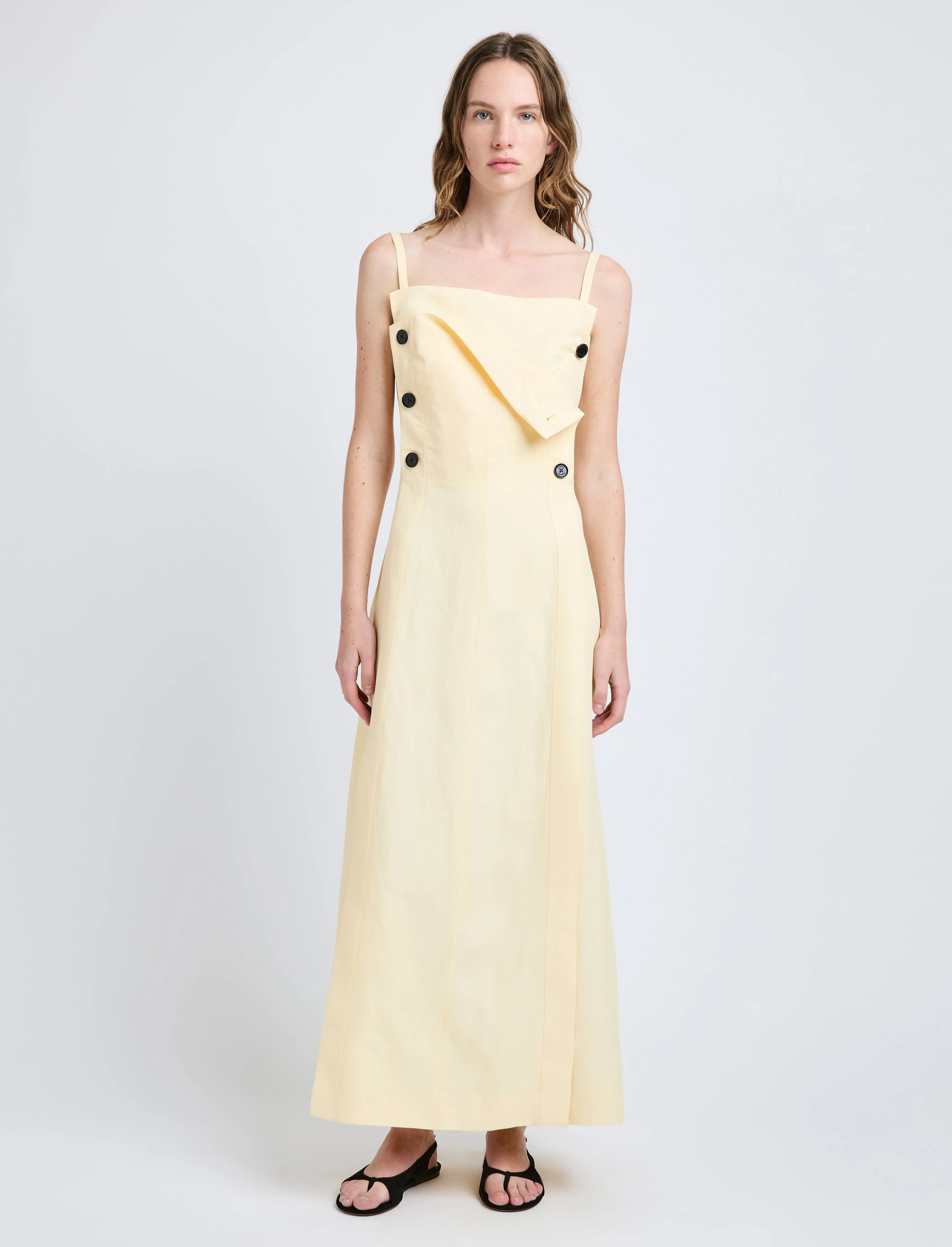Candice Dress in Linen Viscose sold by Proenza Schouler product image thumbnail 2