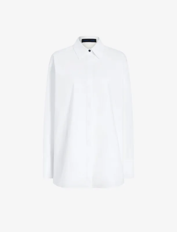 Addy Shirt in Compact Cotton Poplin sold by Proenza Schouler