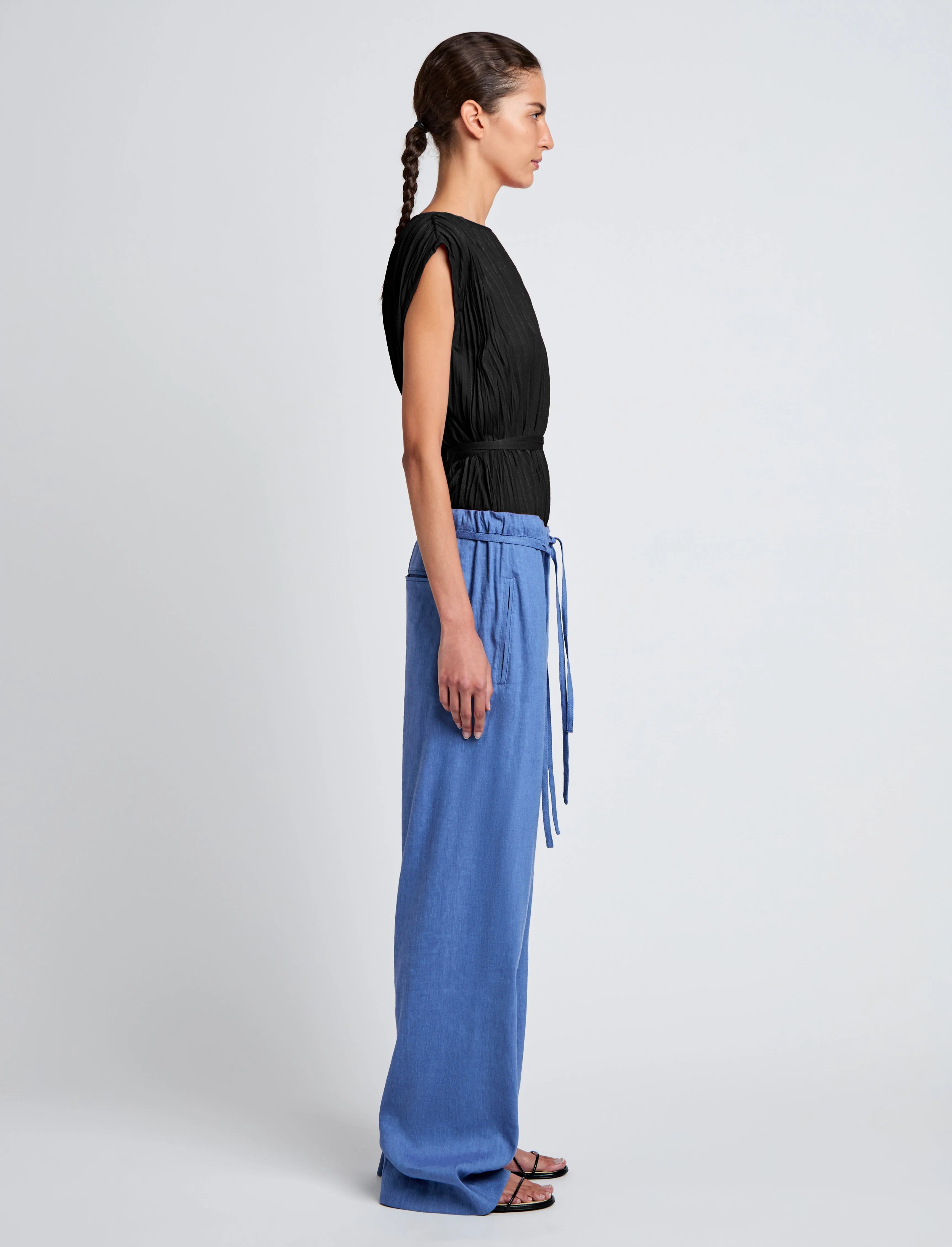 Magnus Pant in Linen Slub sold by Proenza Schouler product image thumbnail 3
