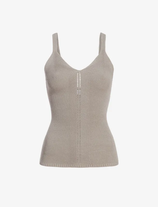 Gene Knit Tank Top in Picot Cotton made by Proenza Schouler