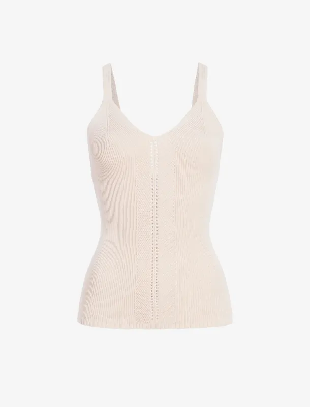 Gene Knit Tank Top in Picot Cotton made by Proenza Schouler