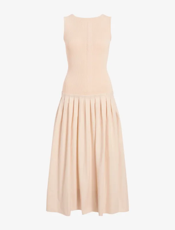 Tori Knit Dress in Brushed Poplin made by Proenza Schouler