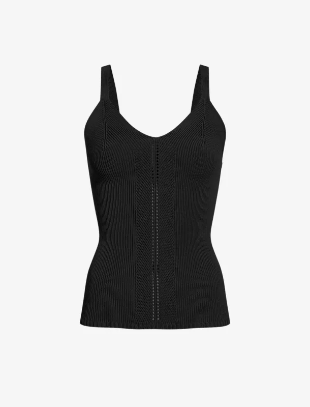 Gene Knit Tank Top in Picot Cotton made by Proenza Schouler