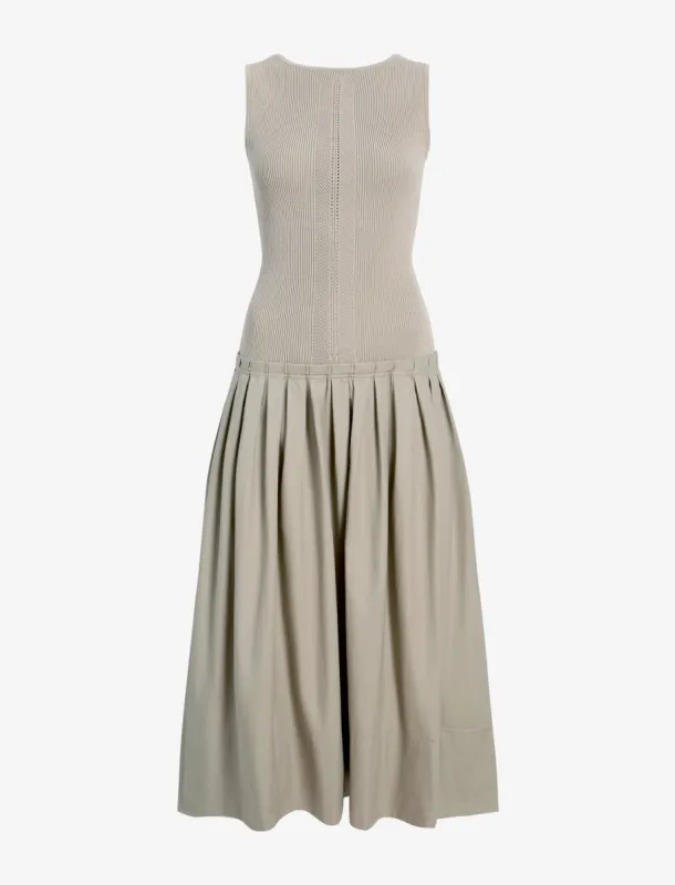 Tori Knit Dress in Brushed Poplin sold by Proenza Schouler