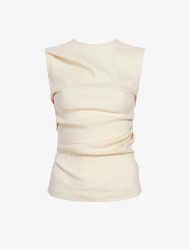 Anoushka Top in Linen Slub sold by Proenza Schouler