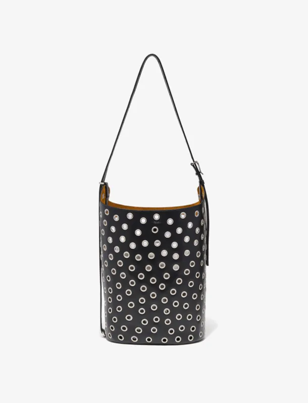 Brant Bucket Bag in Eyelet Covered Smooth Calf sold by Proenza Schouler