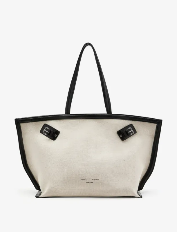Days Tote in Natural Linen made by Proenza Schouler