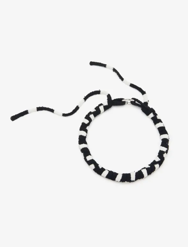 Striped Knit Rolo Necklace made by Proenza Schouler