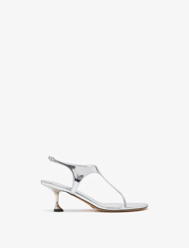 Tee Thong Sandals in Mirrored Metallic sold by Proenza Schouler