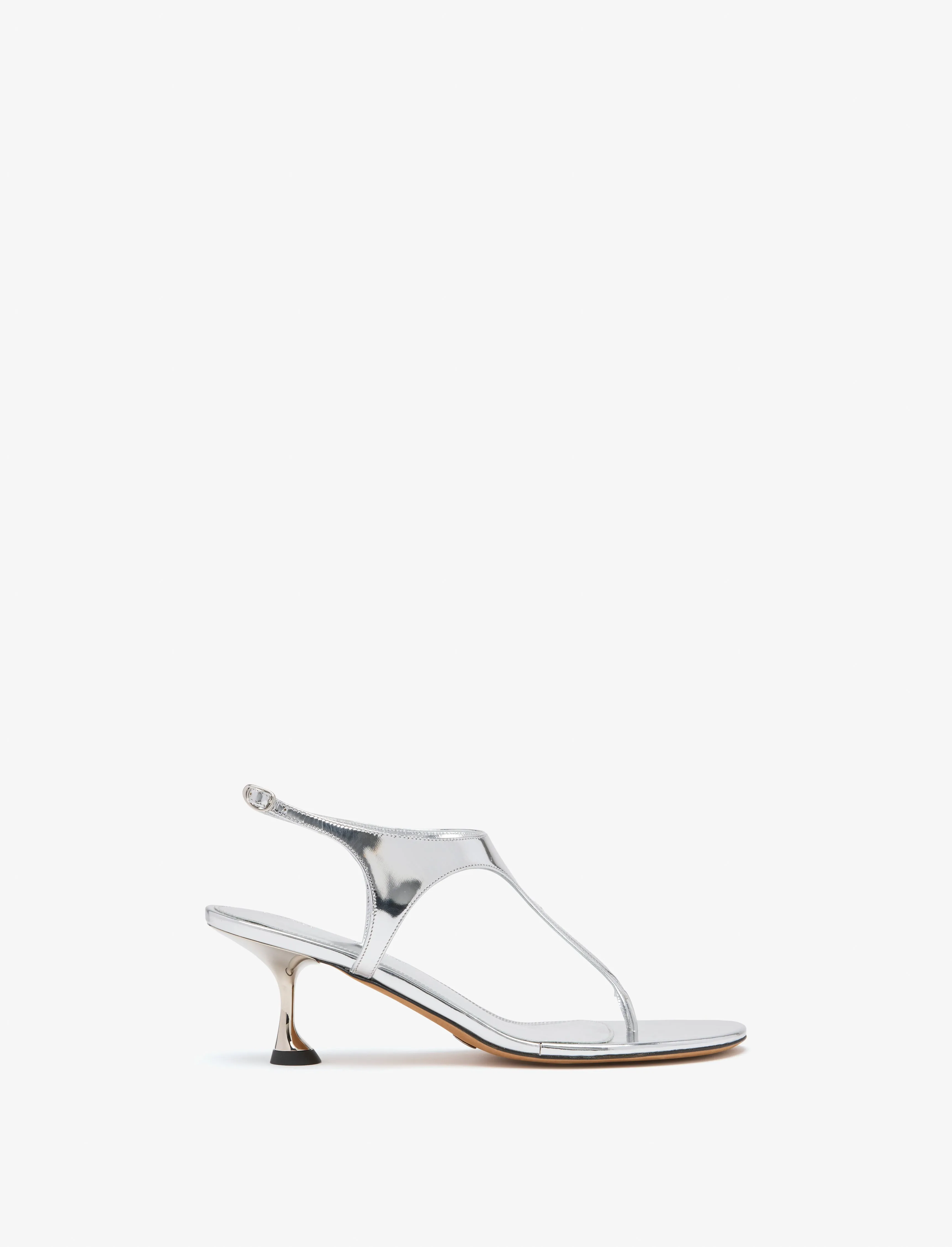 Tee Thong Sandals in Mirrored Metallic sold by Proenza Schouler