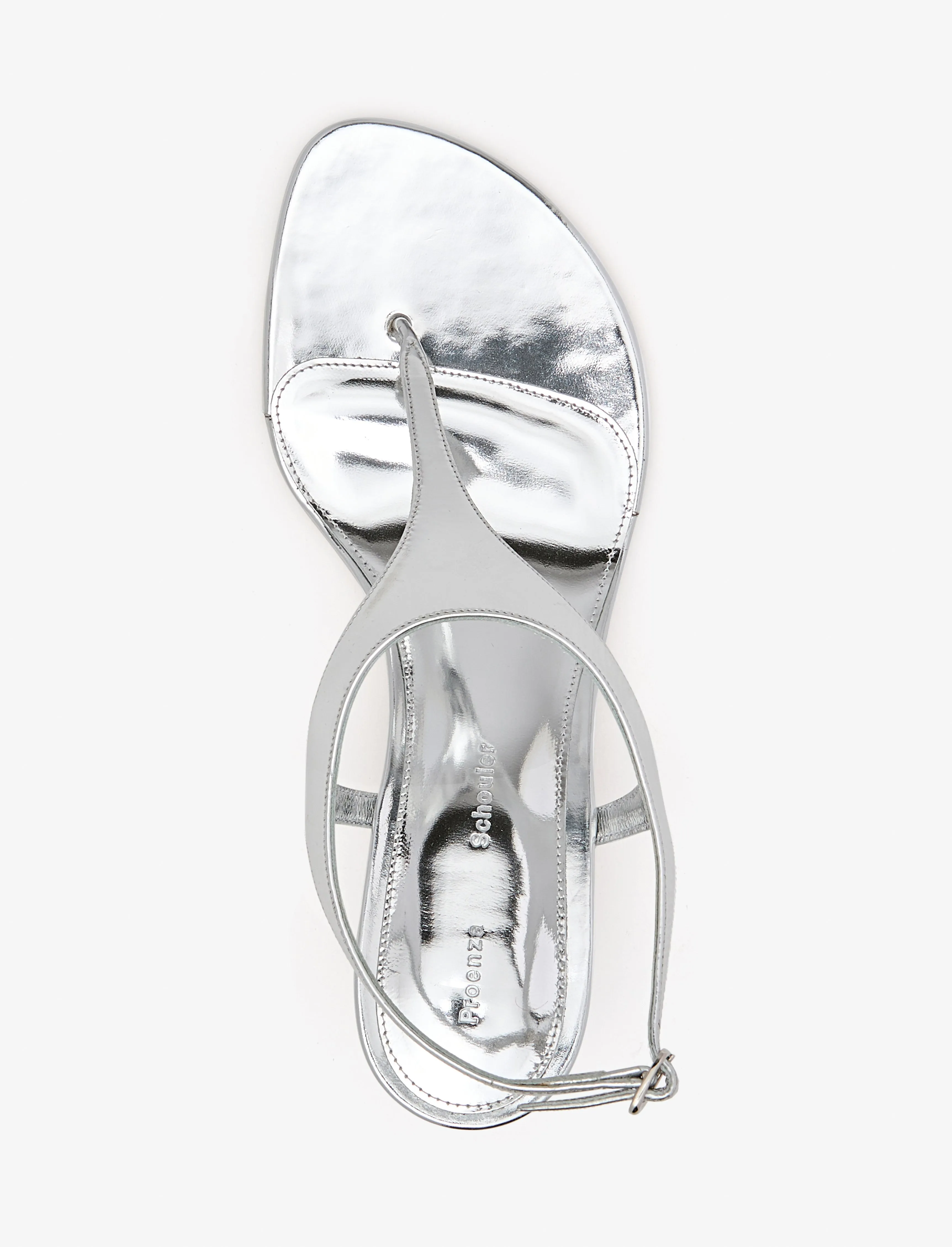 Tee Thong Sandals in Mirrored Metallic sold by Proenza Schouler product image thumbnail 4