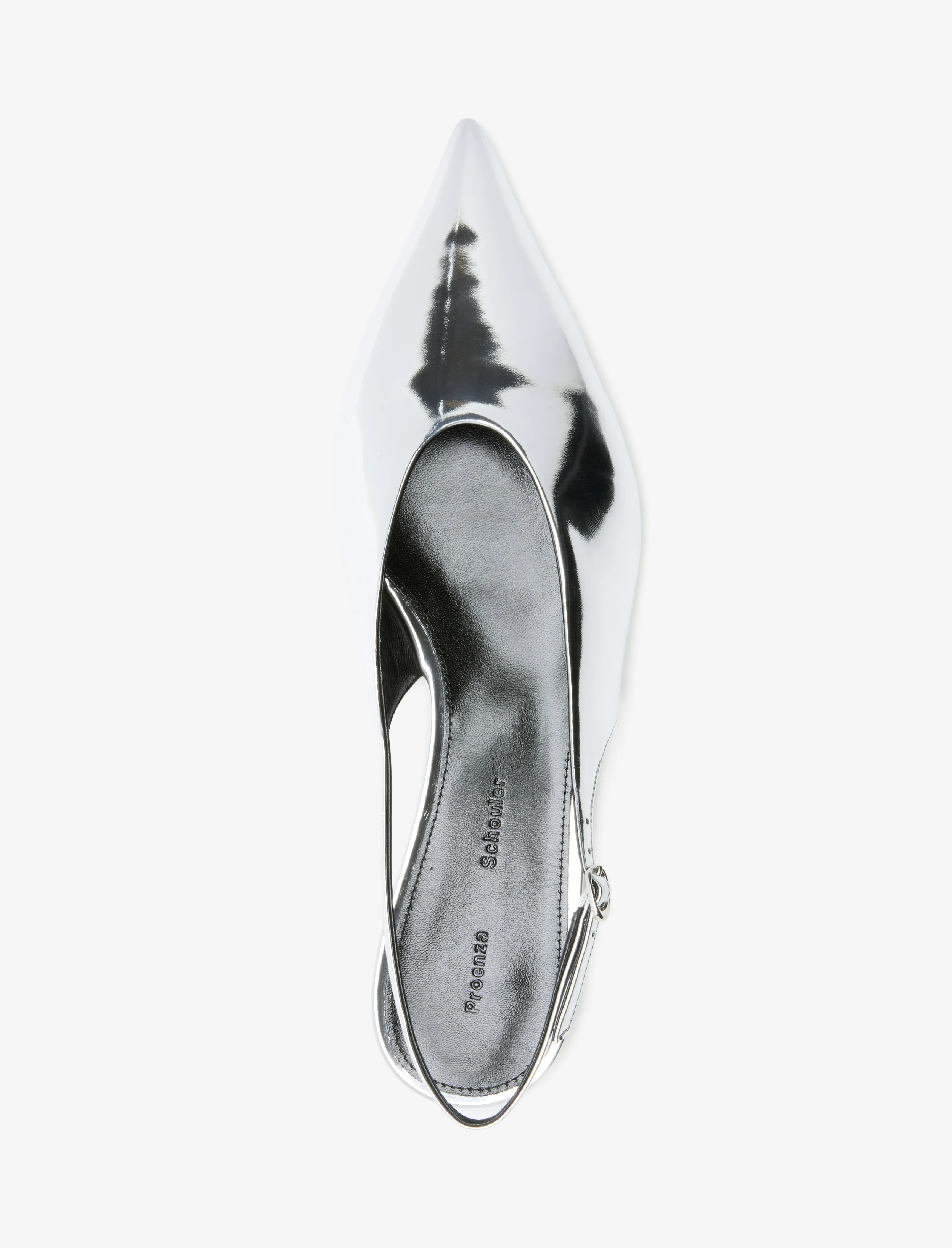 Slash Flat Slingbacks in Mirrored Metallic sold by Proenza Schouler product image thumbnail 4