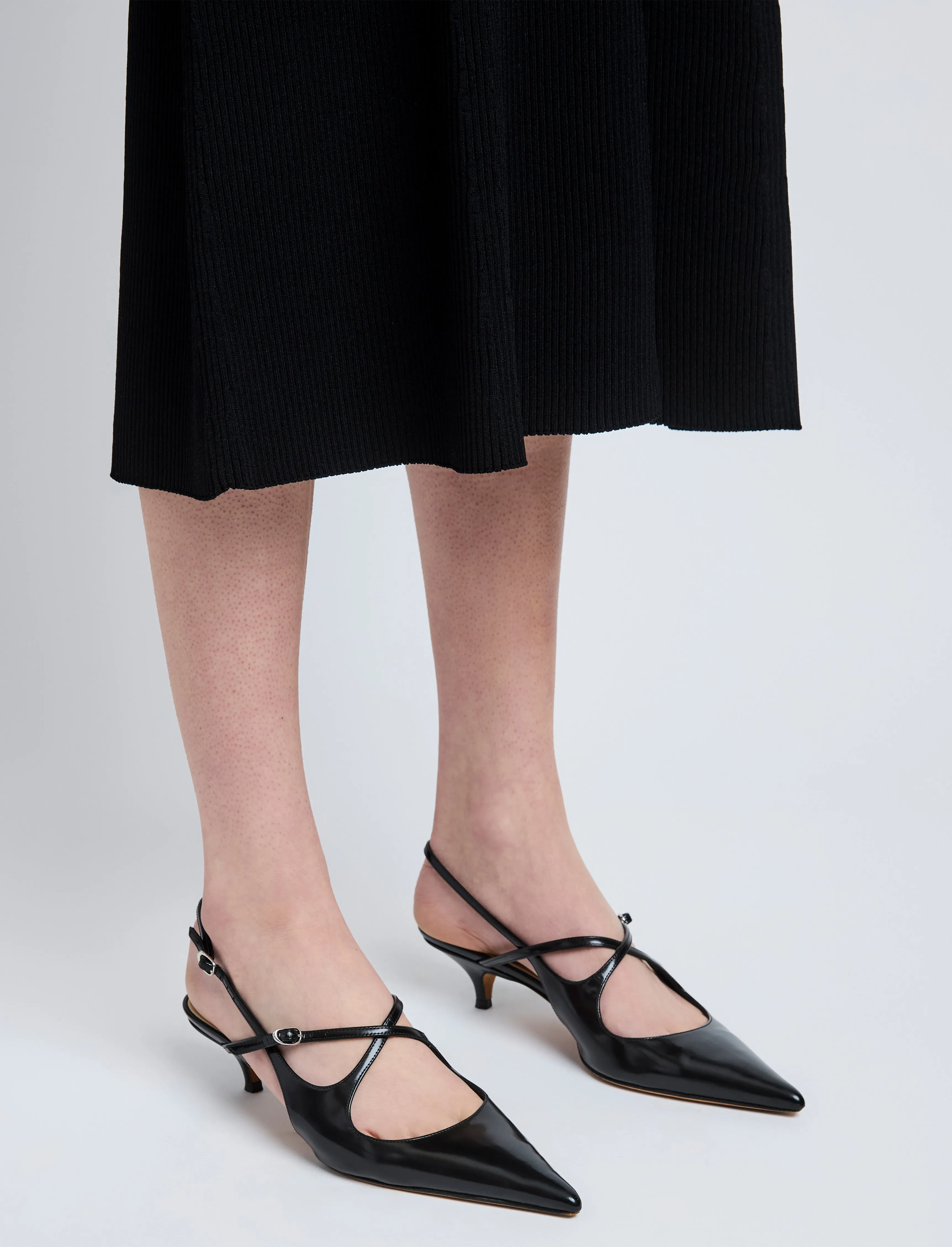 Slash Crossover Slingback Pumps in Spazzolato Leather sold by Proenza Schouler product image thumbnail 5