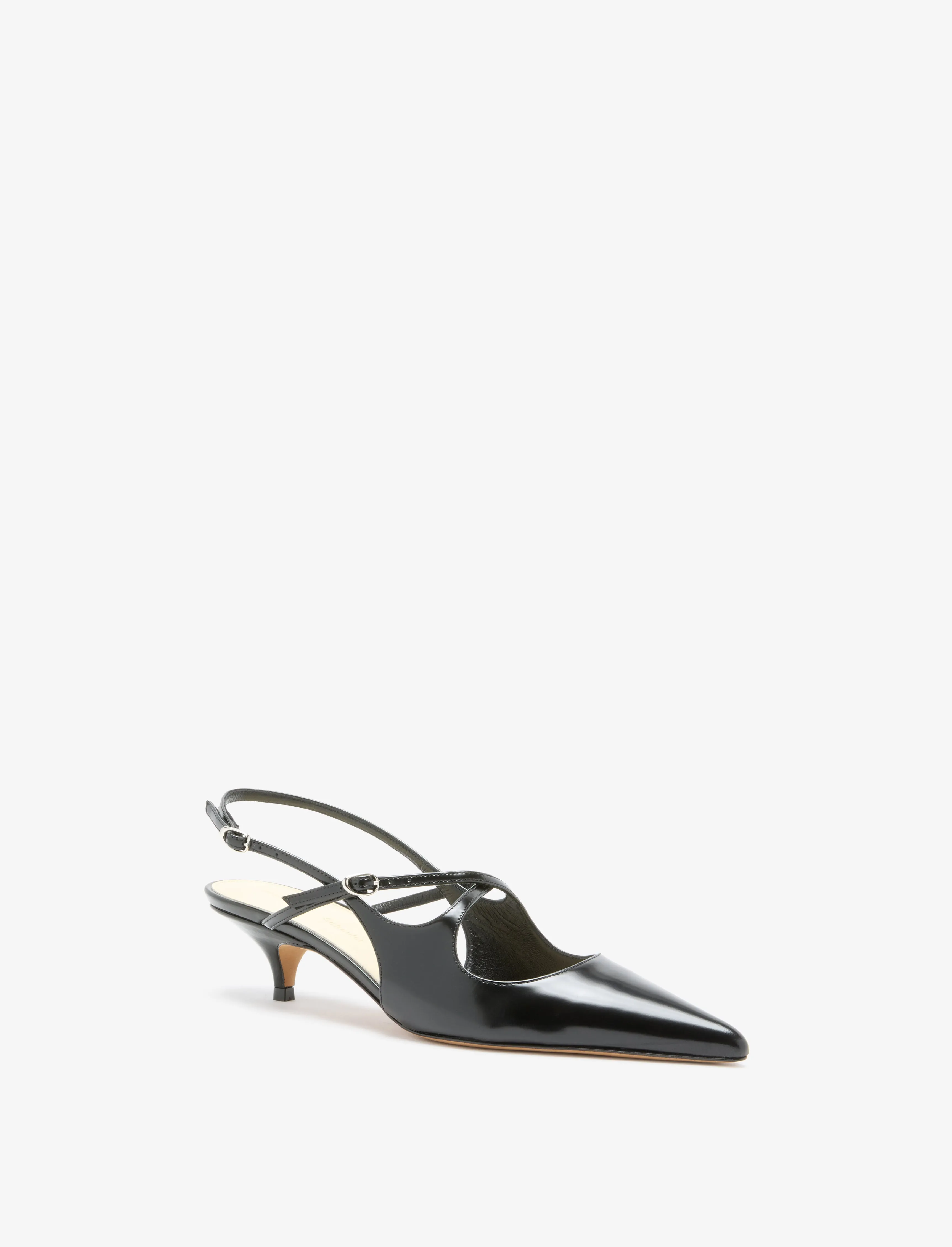 Slash Crossover Slingback Pumps in Spazzolato Leather sold by Proenza Schouler product image thumbnail 2