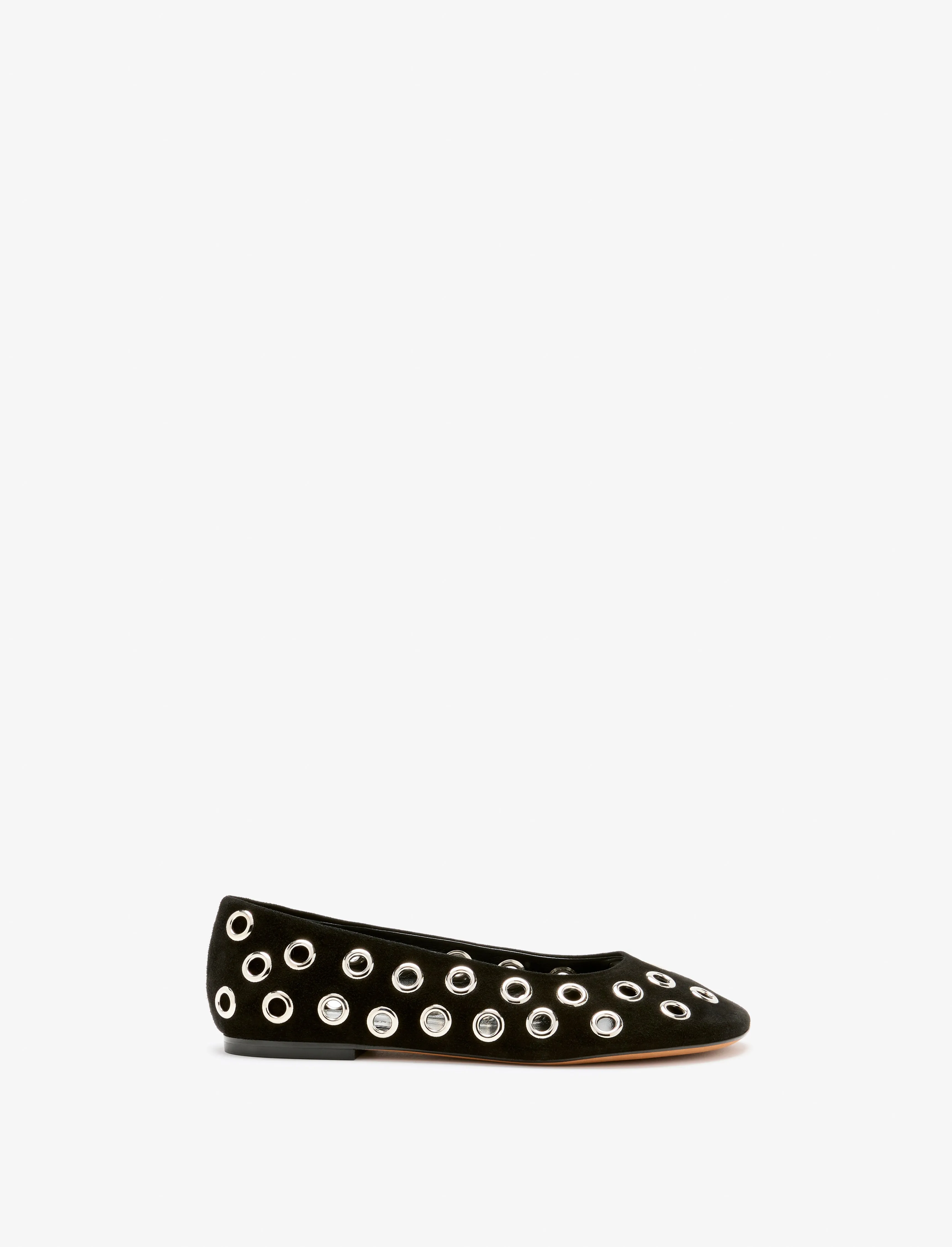 Glove Grommet Flats in Kid suede sold by Proenza Schouler