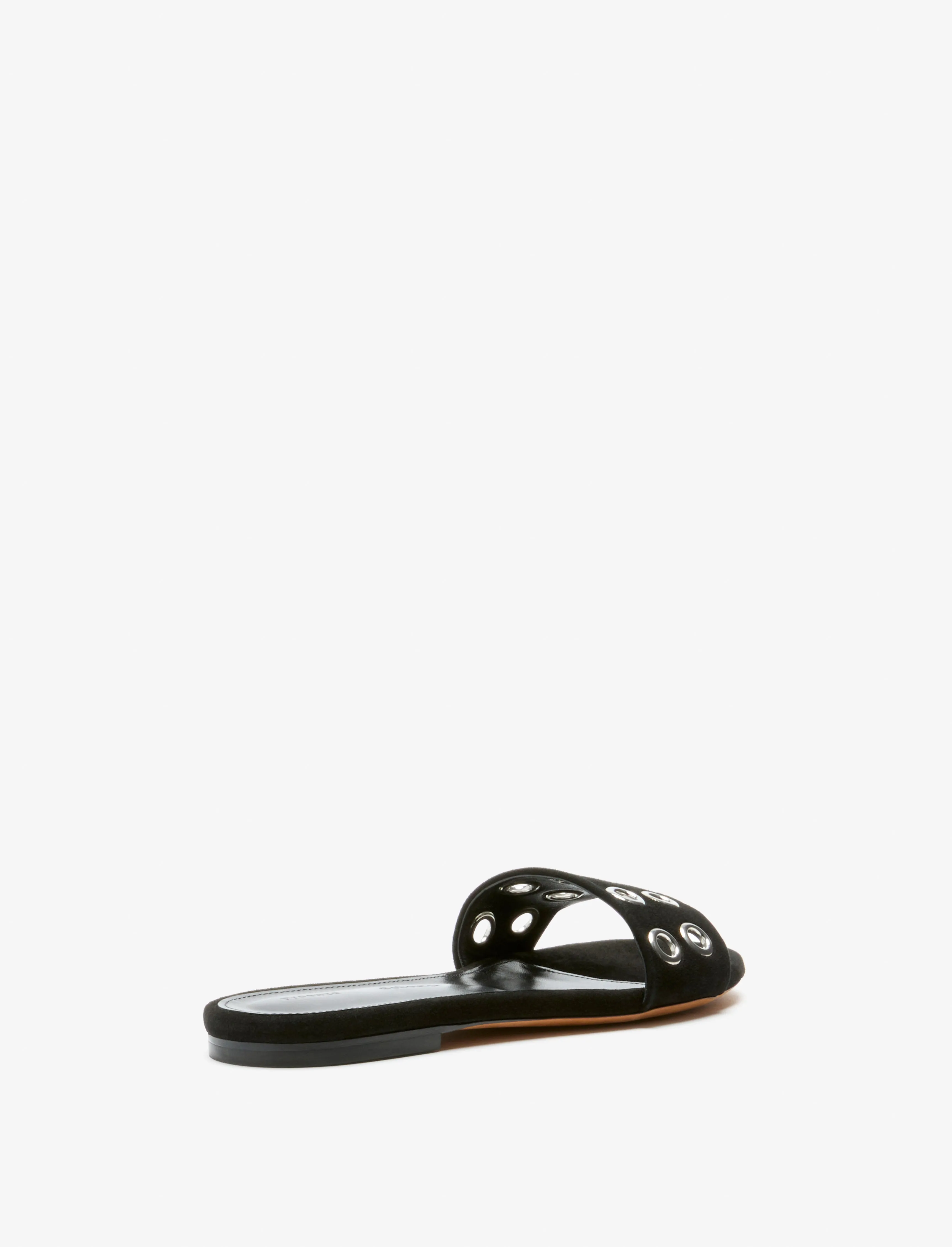 Grommet Slides in Kid Suede sold by Proenza Schouler product image thumbnail 3