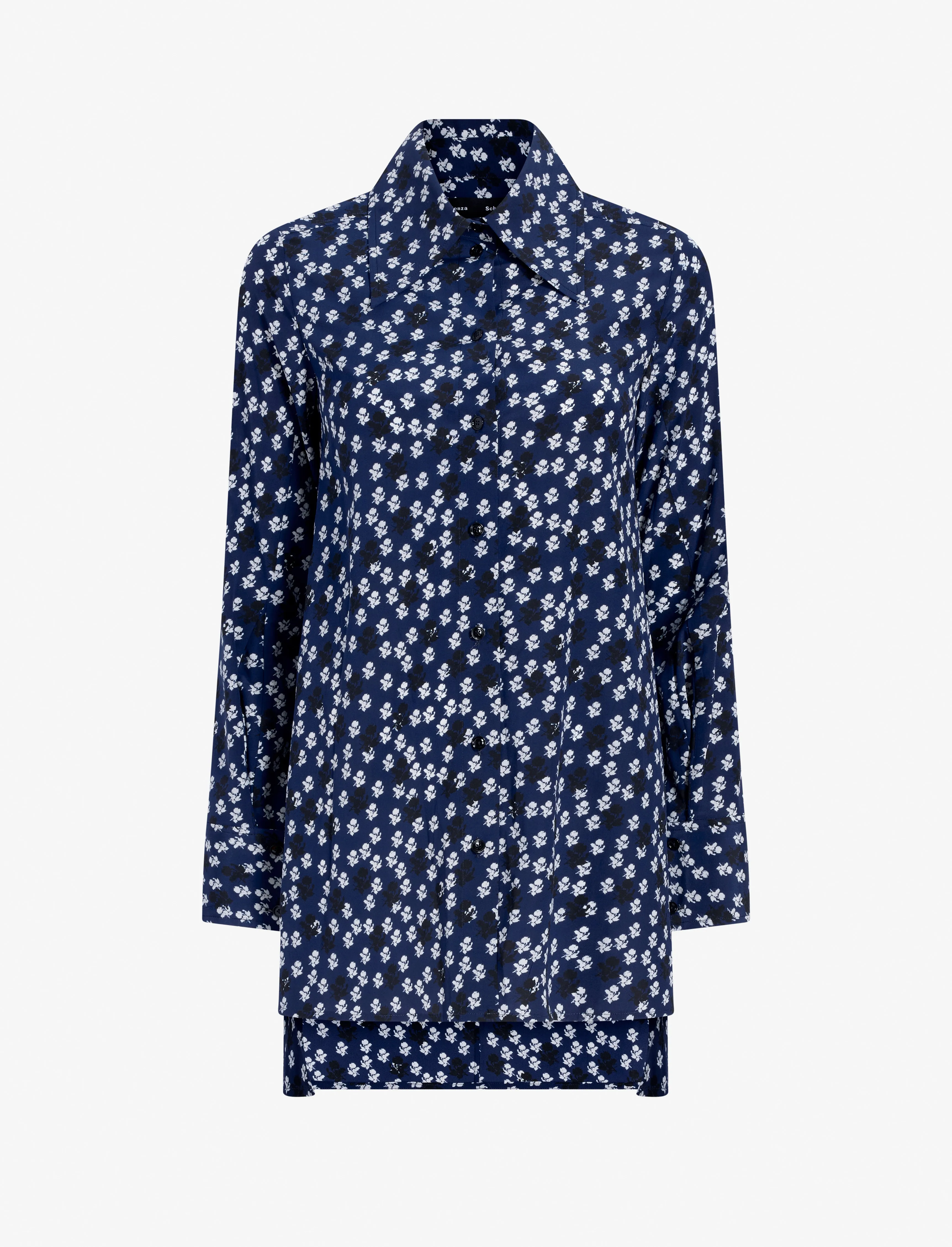 Emmeline Shirt in Printed Silk Viscose sold by Proenza Schouler