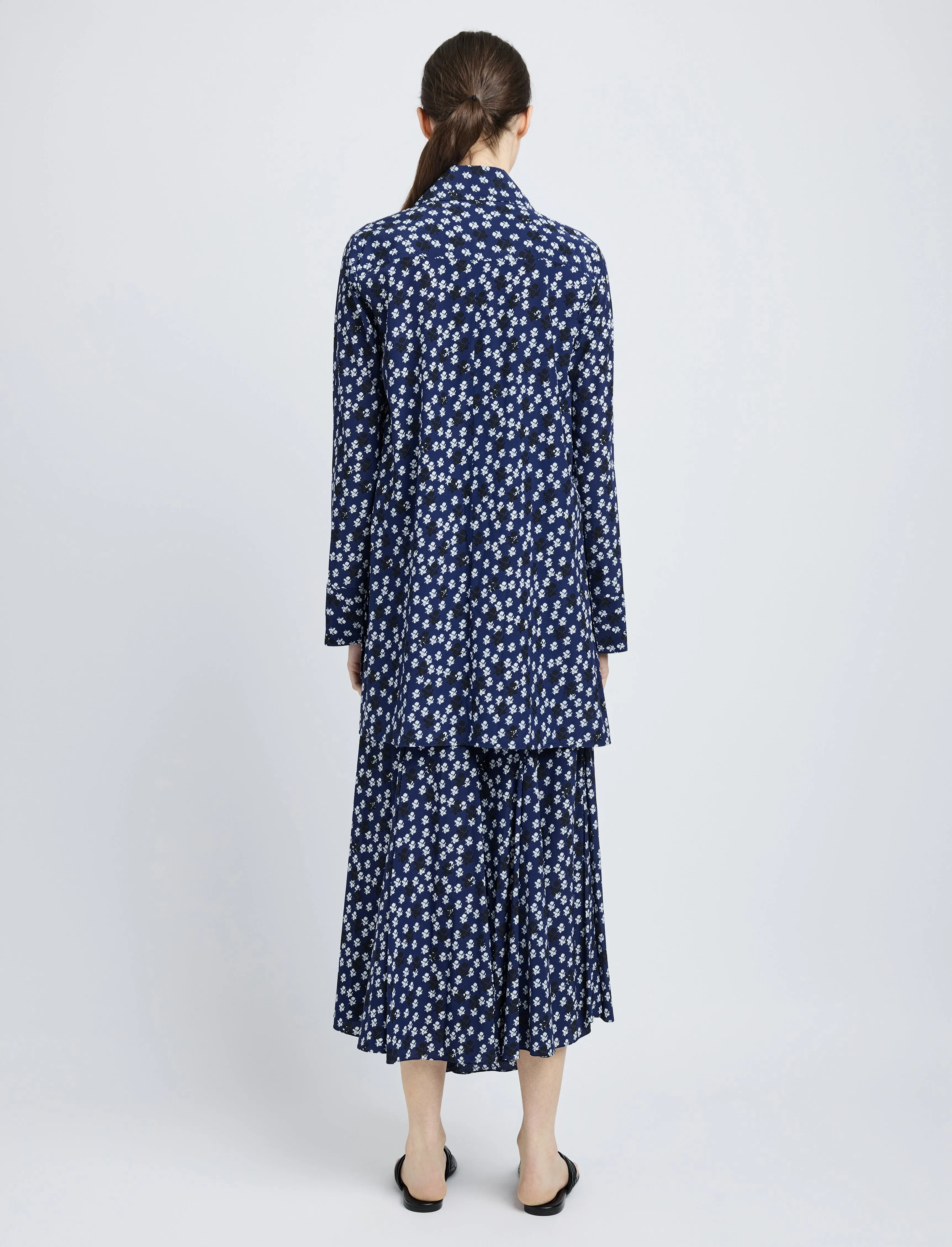 Emmeline Shirt in Printed Silk Viscose sold by Proenza Schouler product image thumbnail 5