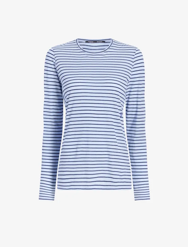 Mia T-Shirt in Cotton Stripe Jersey sold by Proenza Schouler