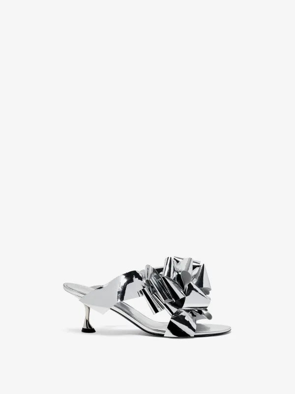 Tee Souvenir Sandals in Mirror Foil made by Proenza Schouler