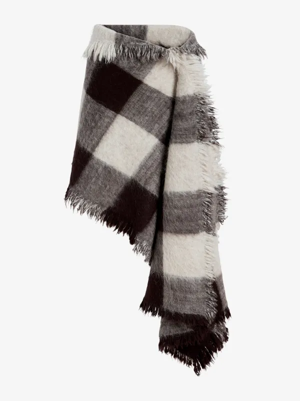 Kai Skirt in Brushed Glenplaid Knit sold by Proenza Schouler