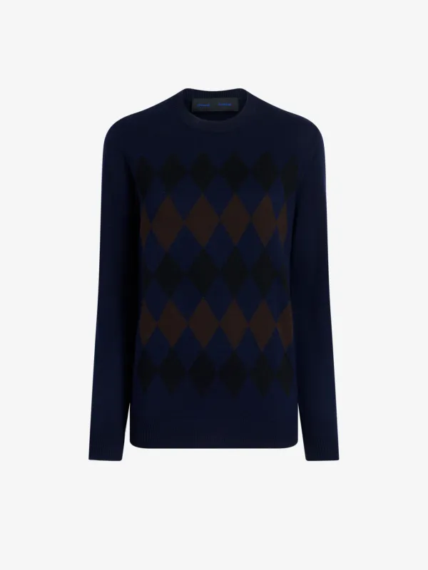 Vivian Top in Argyle Knit made by Proenza Schouler